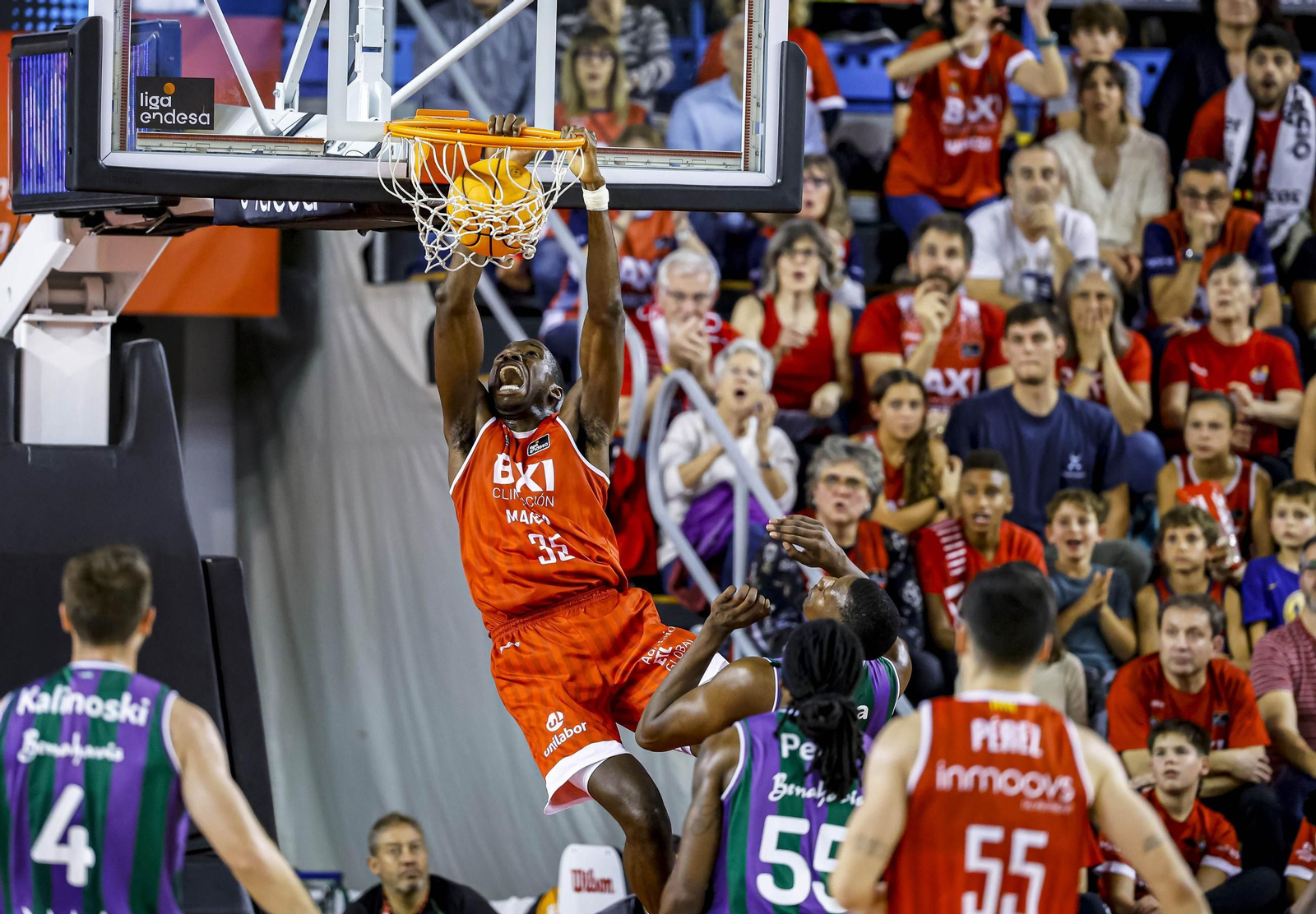 El Baxi Manresa-Unicaja, en fotos