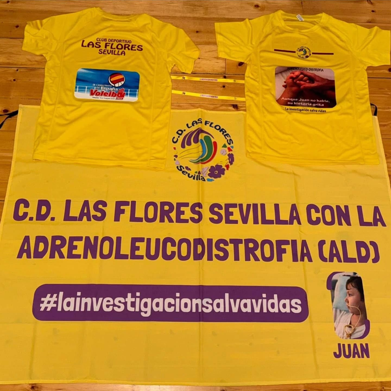 La camiseta de CD Las Flores Sevilla con un mensaje de Juan La camiseta de CD Las Flores Sevilla con un mensaje de Juan