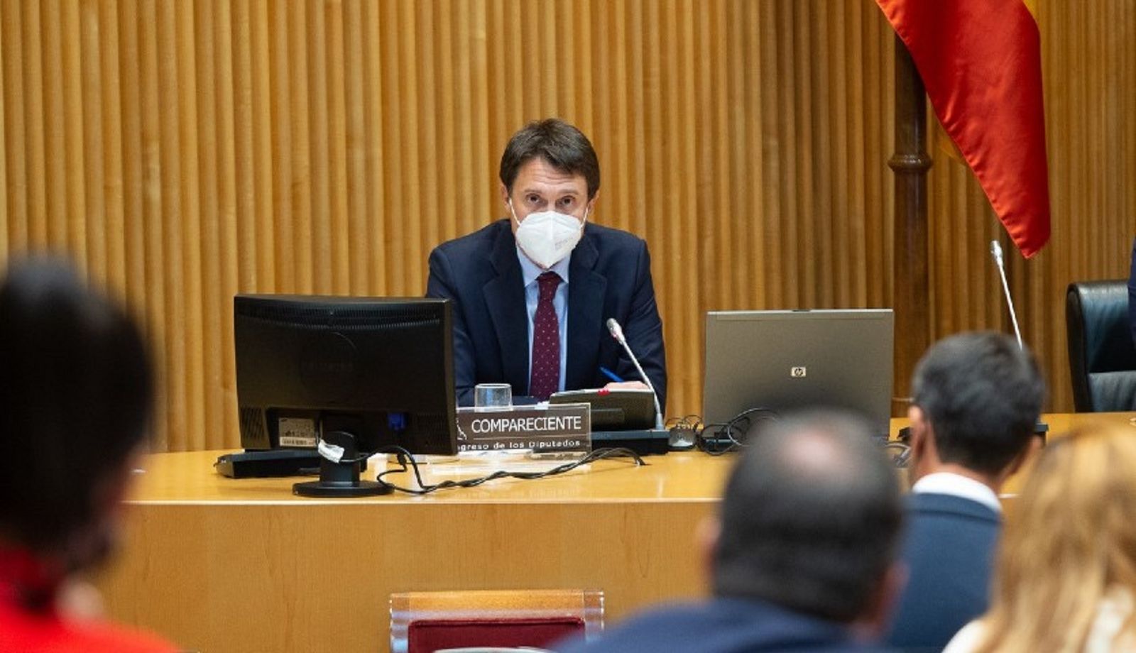 El presidente de Farmaindustria, Juan López–Belmonte, el pasado miércoles en el Congreso de los Diputados.