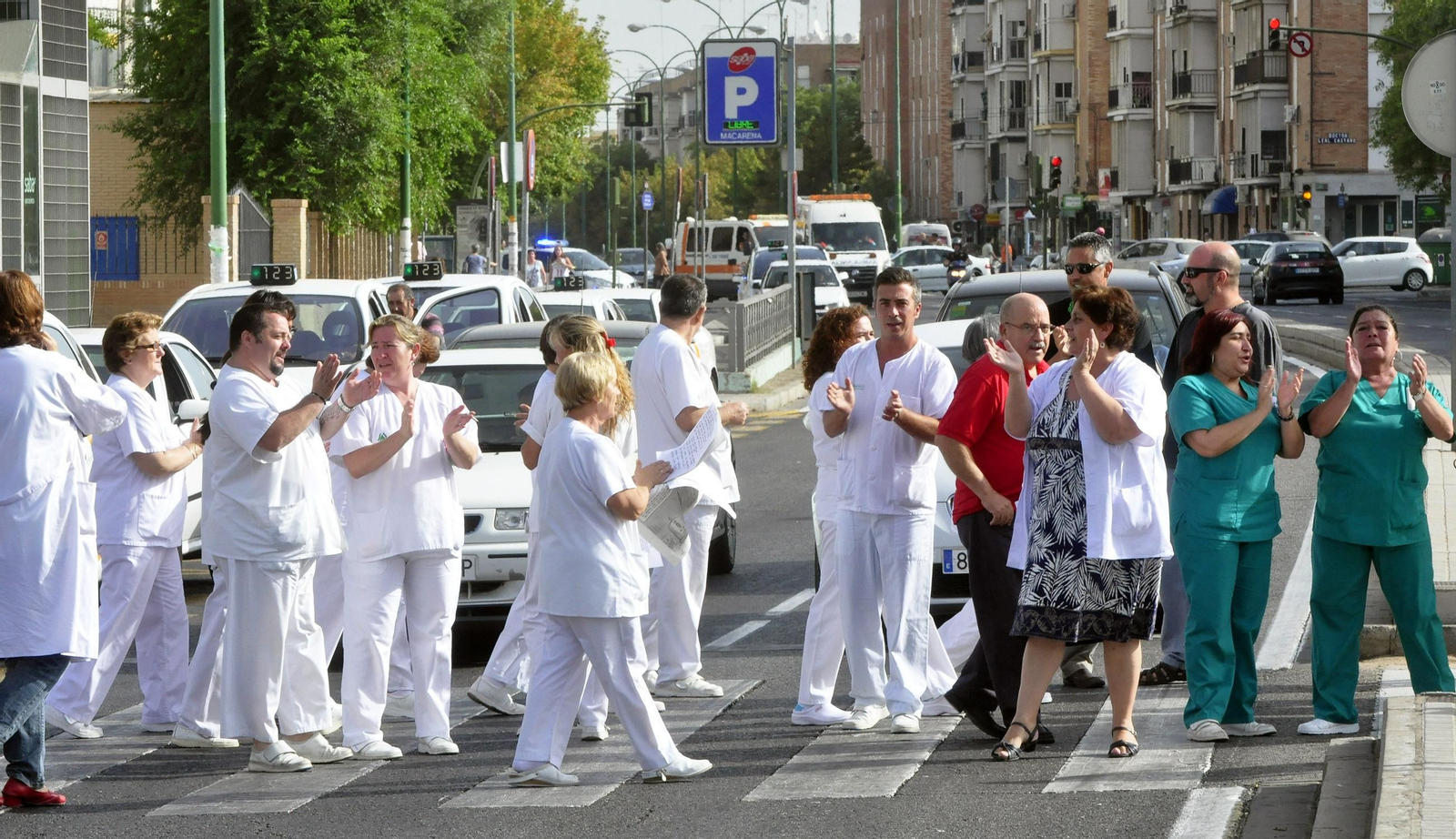 Imagen de archivo de una concentración de enfermería.
