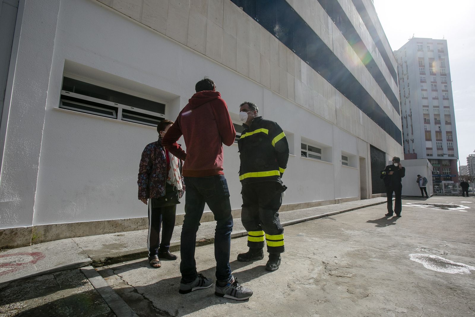 Imágenes del Hospital el día después del incedio.