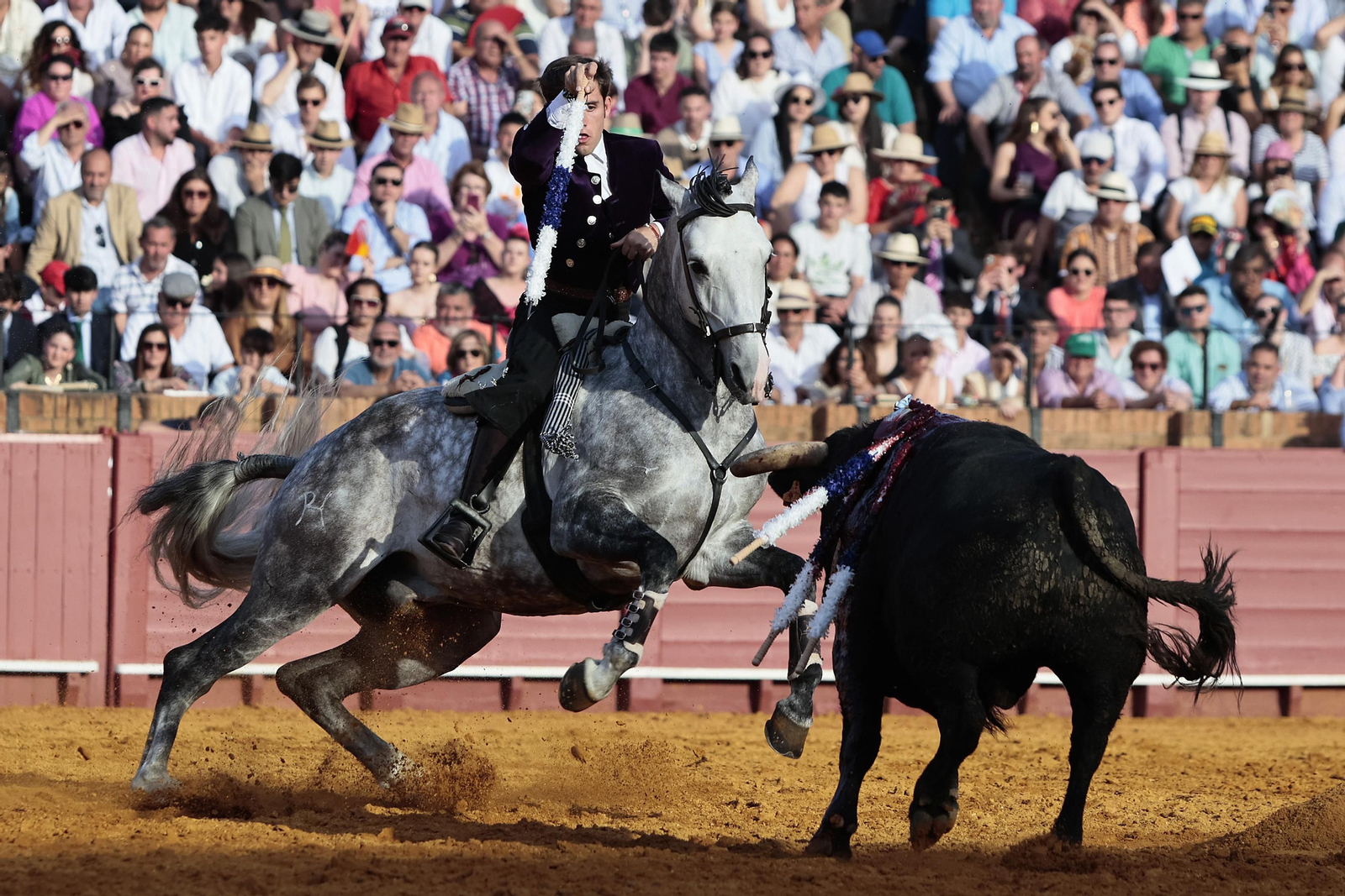 Las imágenes de la corrida de rejones