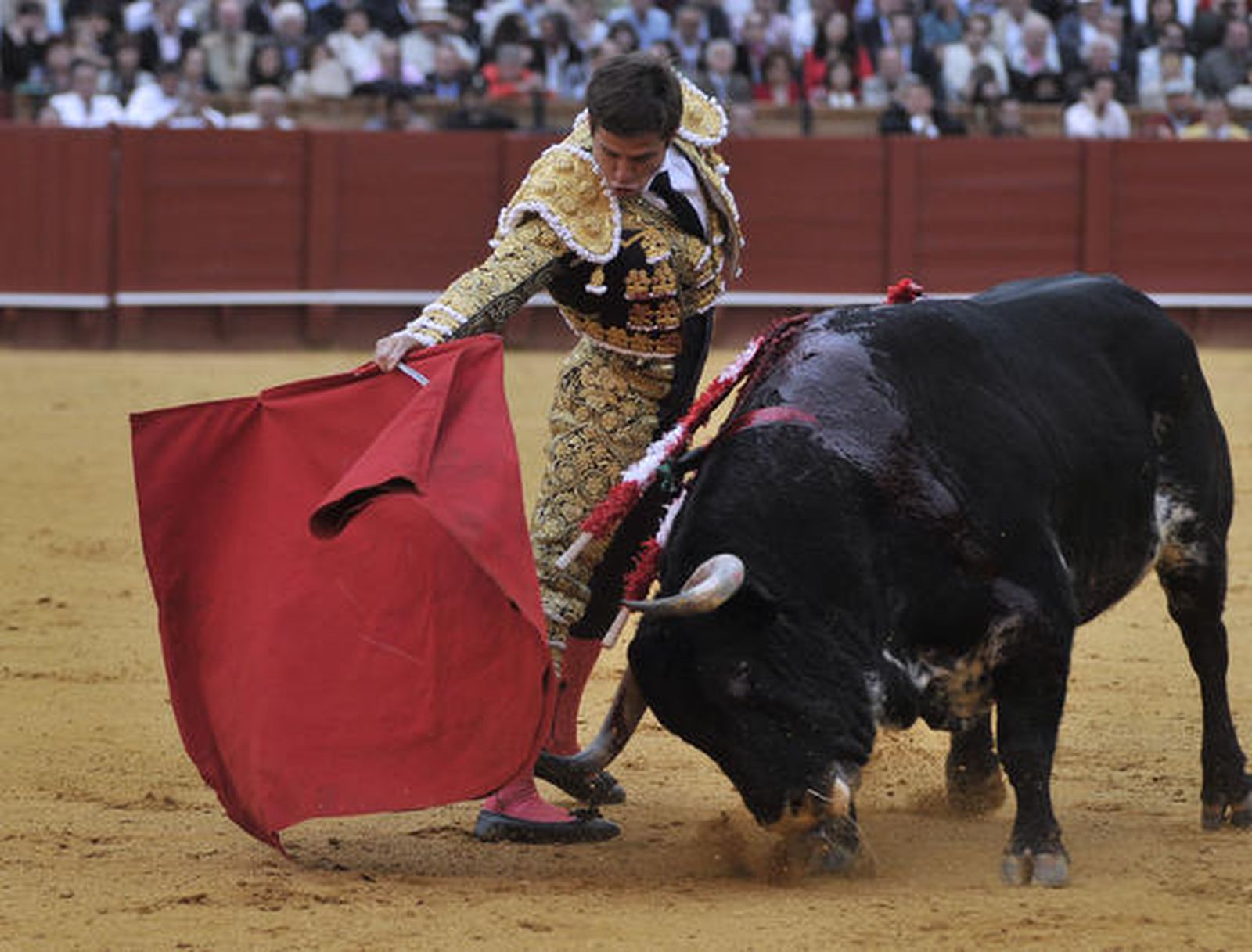 El Juli, en su segunda aparición.

Foto: Juan Carlos Muñoz
