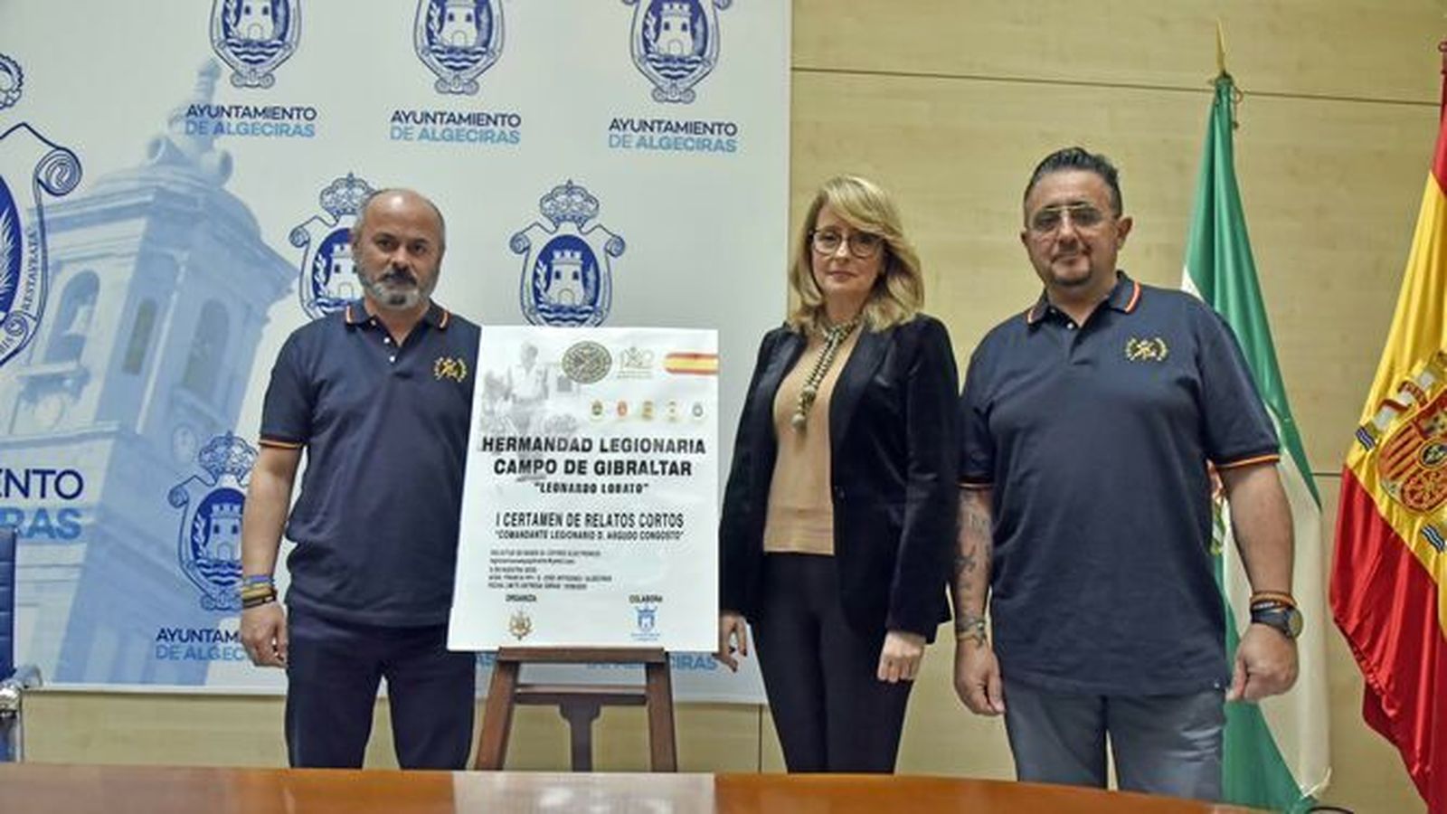 La presentación del certamen, antes del Covid-19, en el Ayuntamiento de Algeciras.