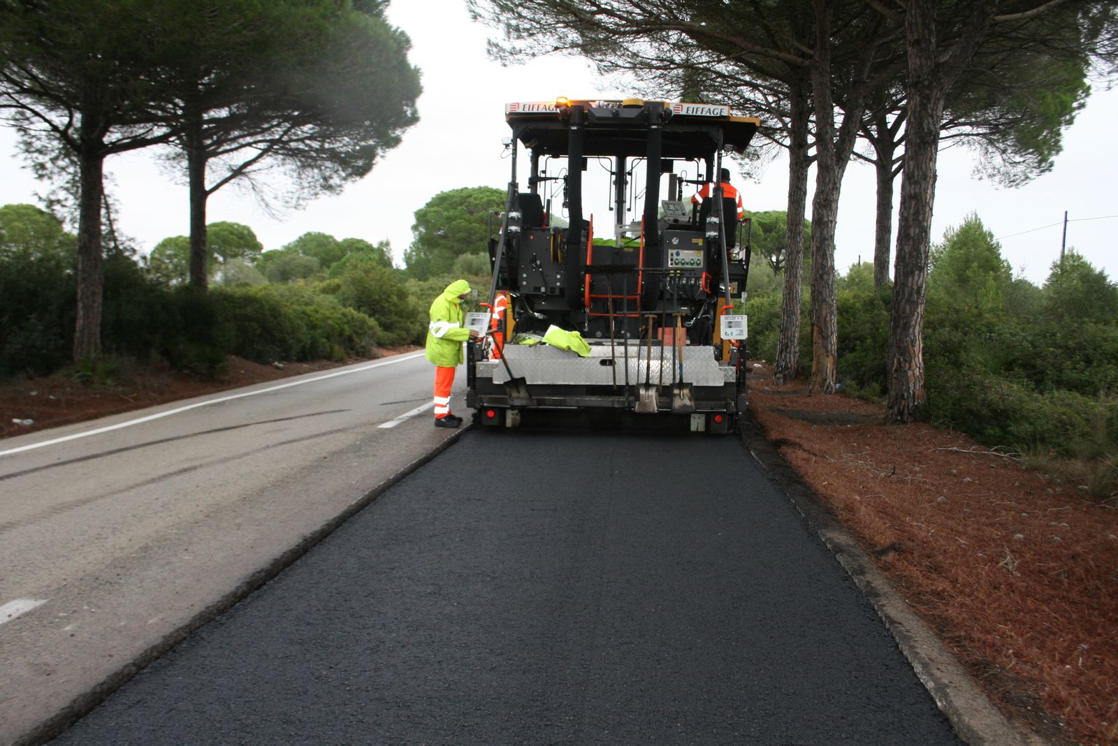 Obras en la carretera A-408, en Puerto Real