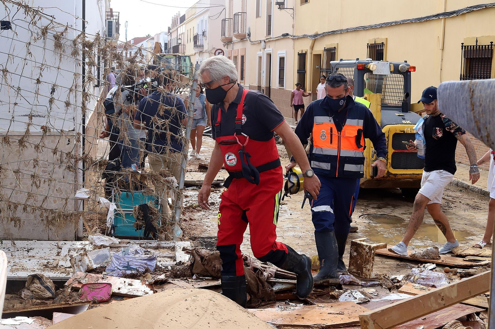 Imágenes de los destrozos provocados por el temporal en Lepe