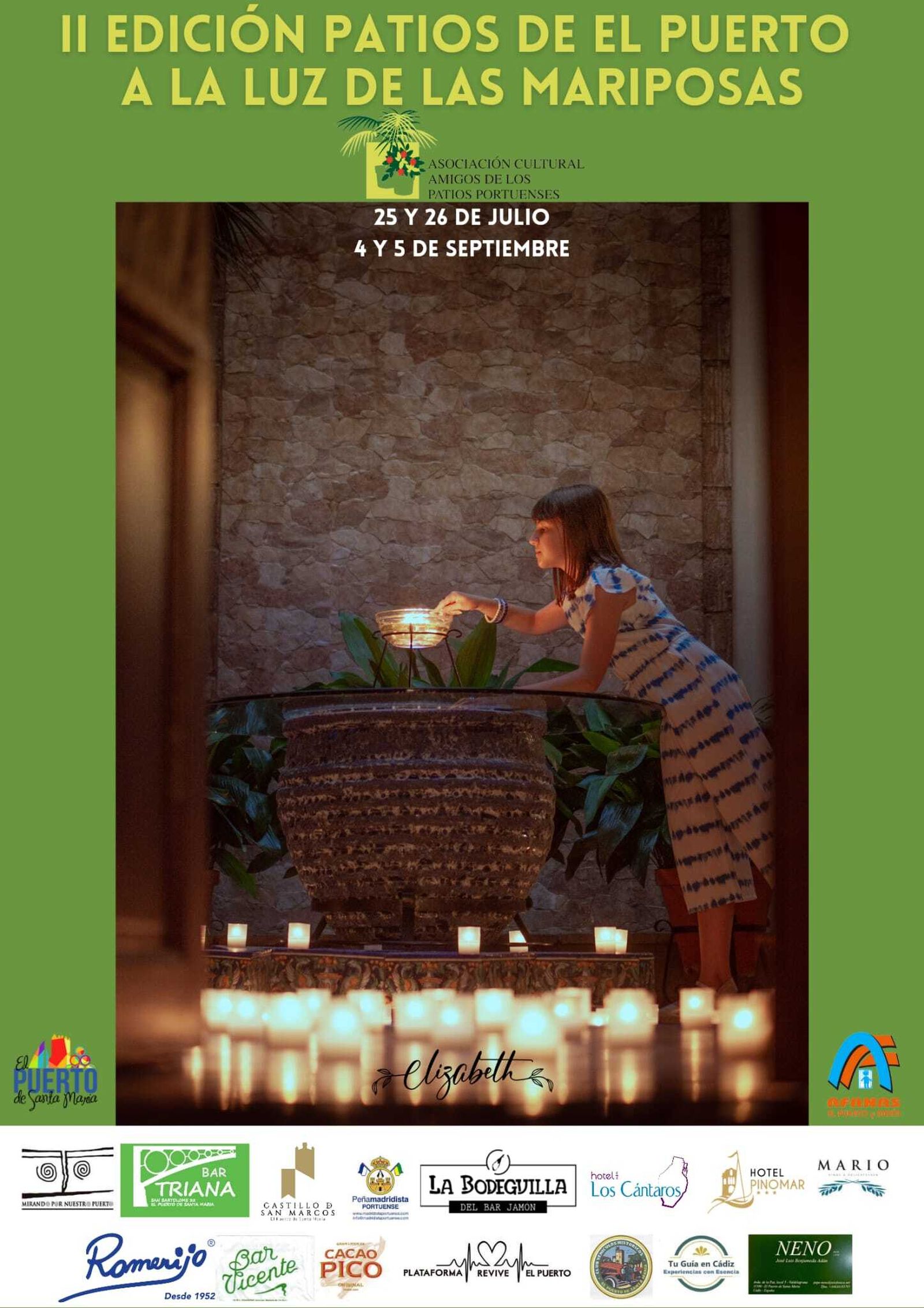 El cartel anunciador, obra de  fotógrafa sanluqueña Elisabeth García Cordero.