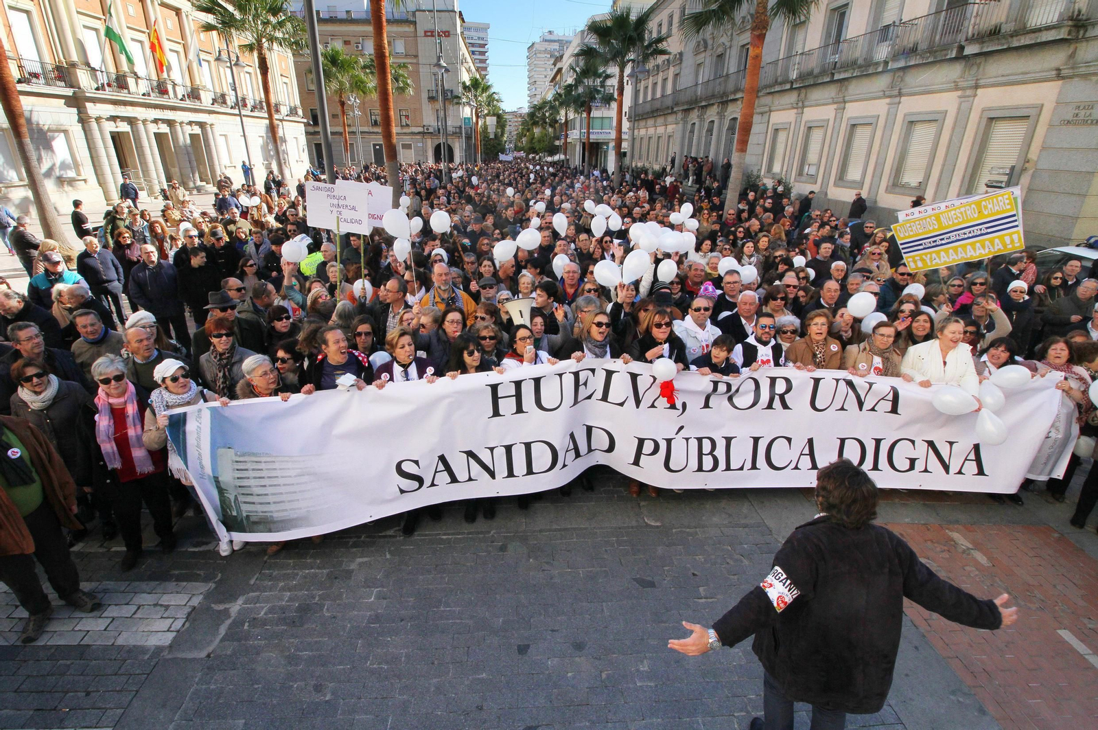 La marea blanca, en Huelva
