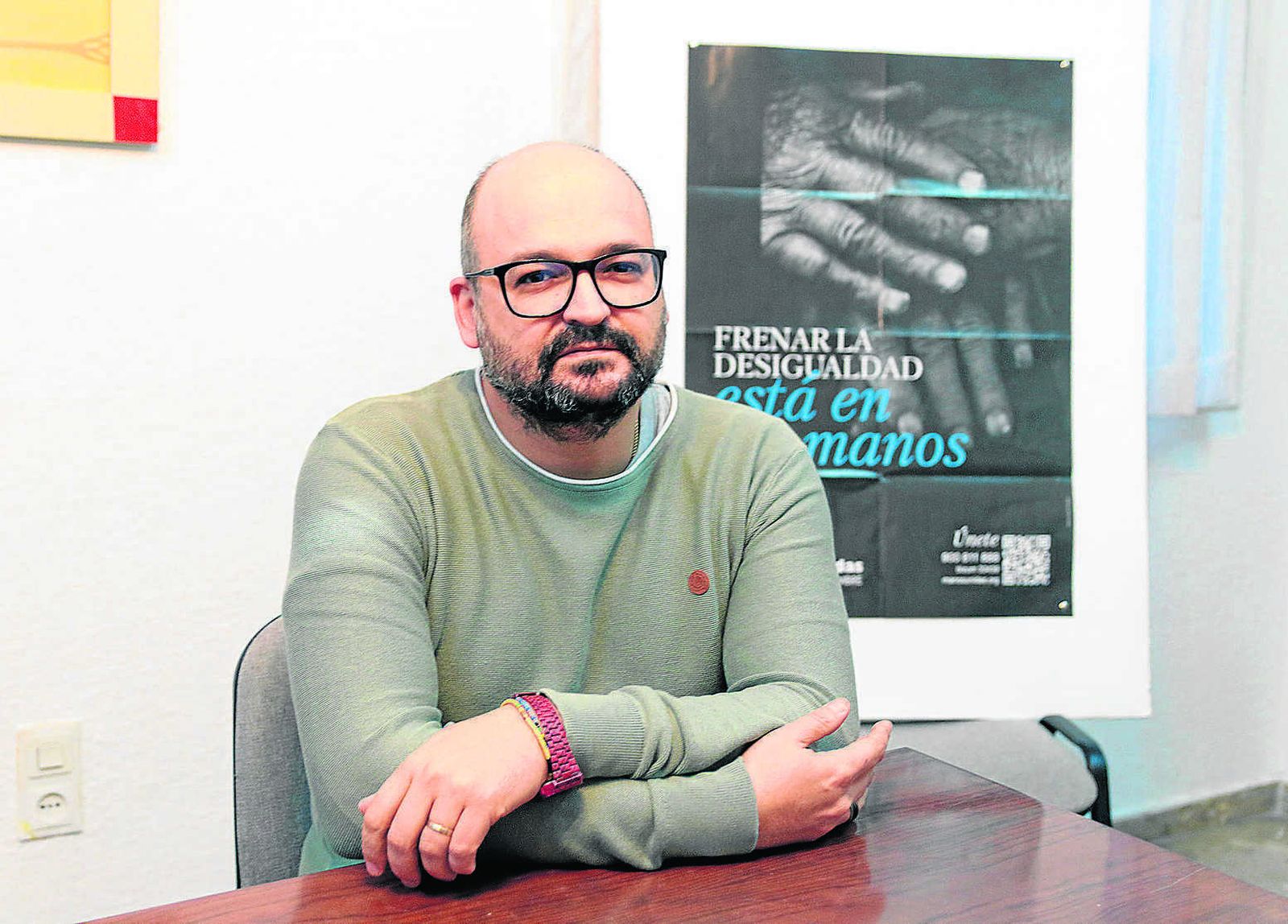 David González Alarcón, odontólogo y misionero, que pasa unos días en Almería con una agenda cargada de actividades.