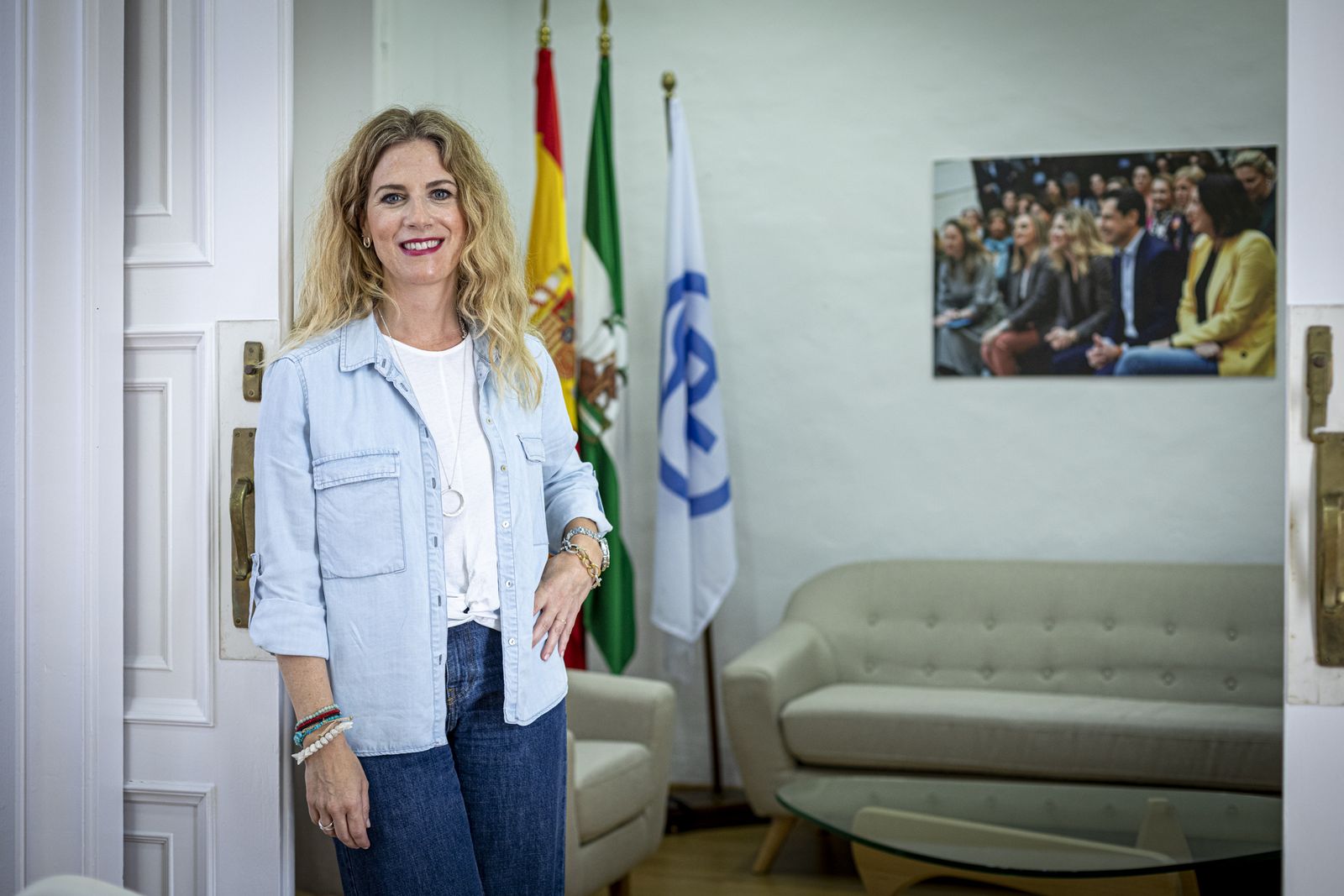 Ana Mestre, en su despacho de la sede provincial del PP.