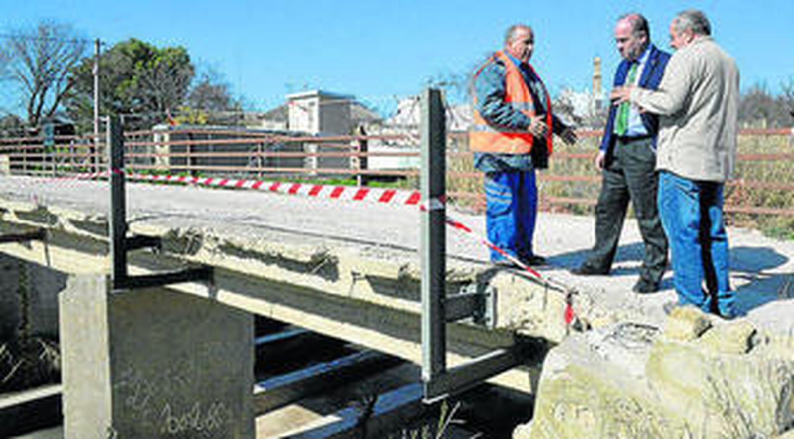 Estado del puente que salva el Guadalhorce a la altura de Bobadilla.