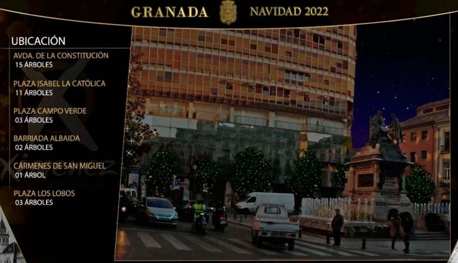 Estas son las luces de Navidad del Centro de Granada, calle por calle