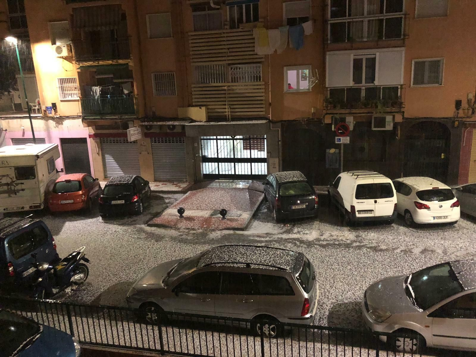 Fotos de la fuerte granizada registrada en Málaga