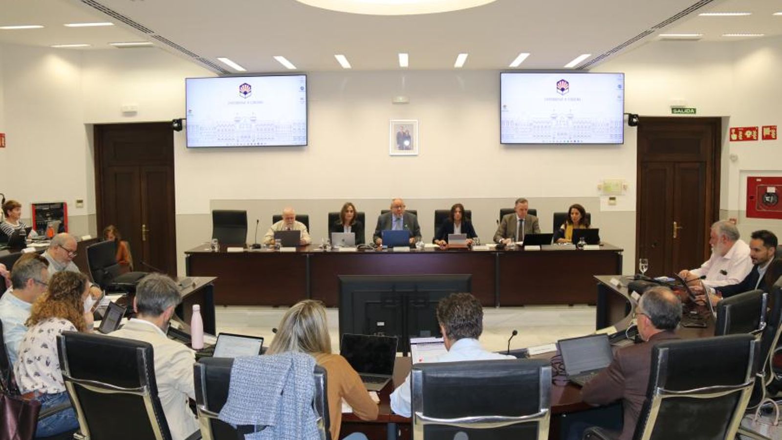Un momento del consejo de gobierno de la UCO
