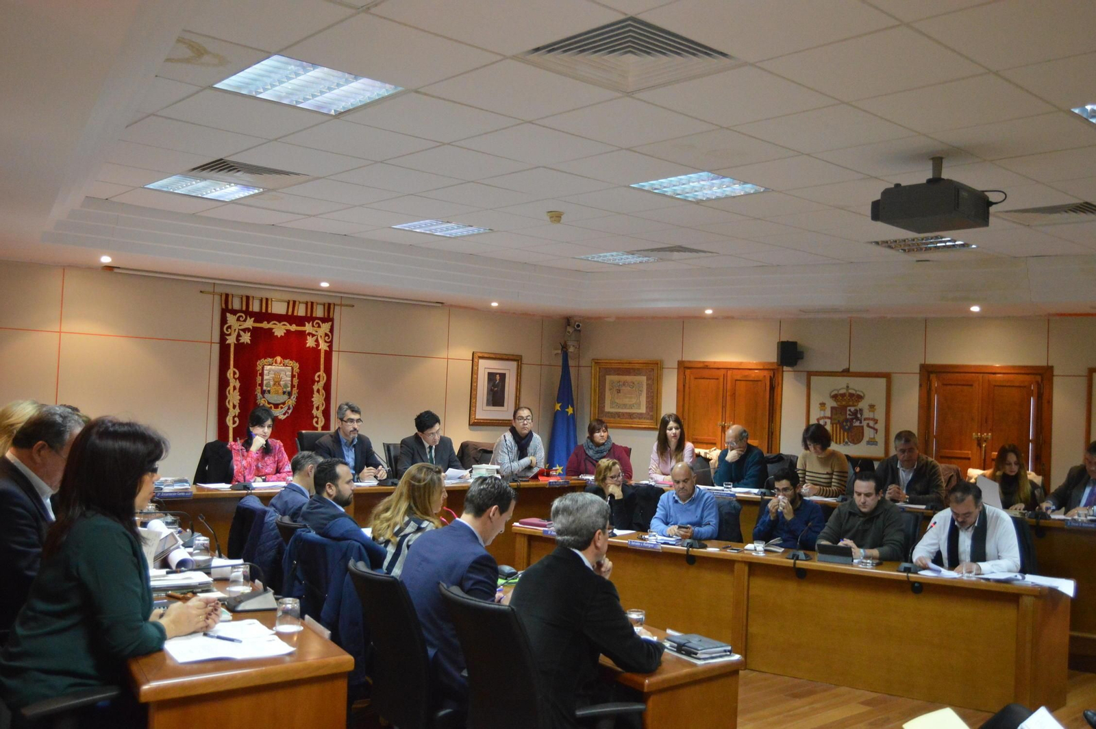 Un momento del Pleno del Ayuntamiento de Benalmádena.