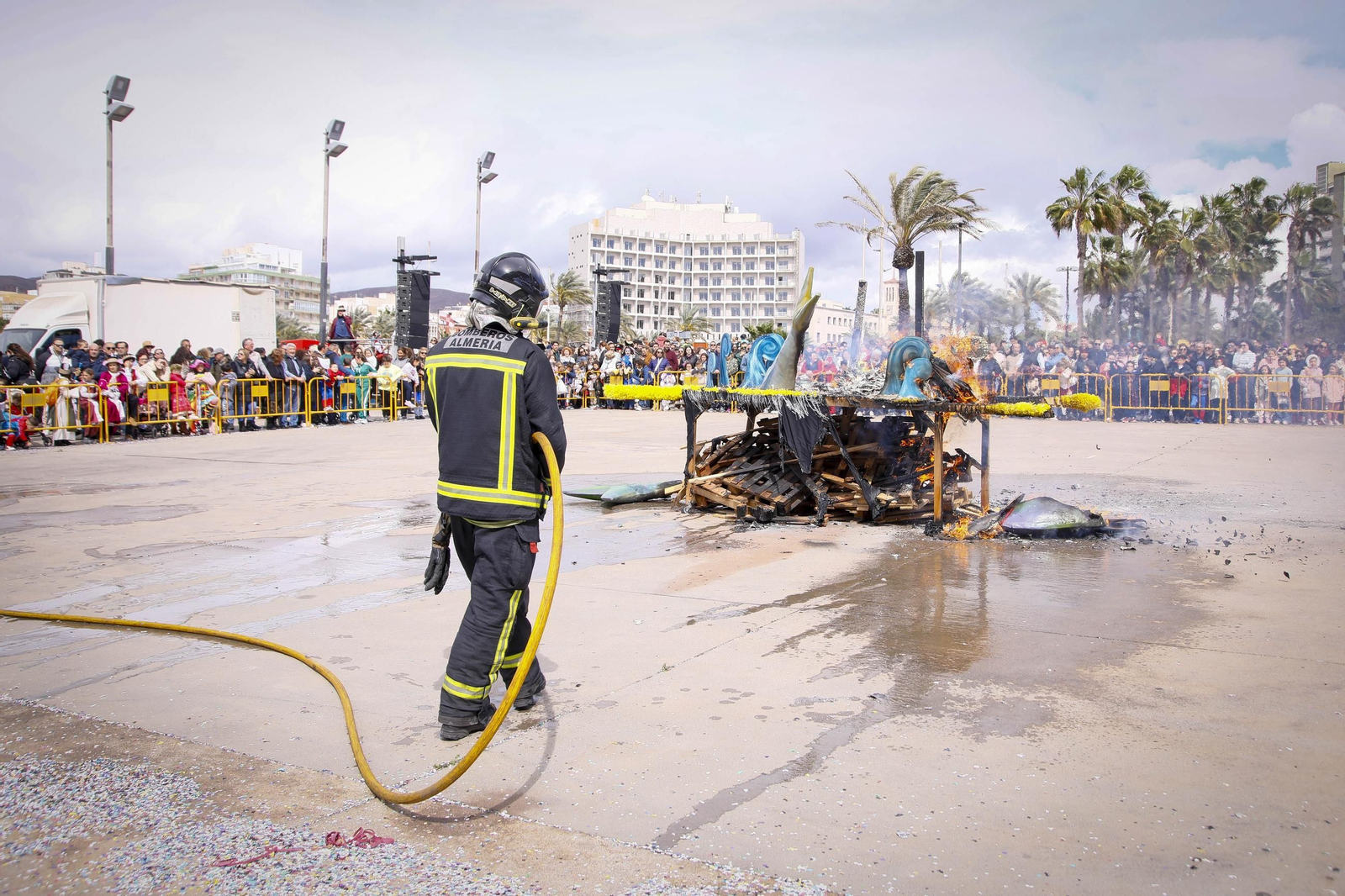 Las imágenes del entierro de la sardina en Almería