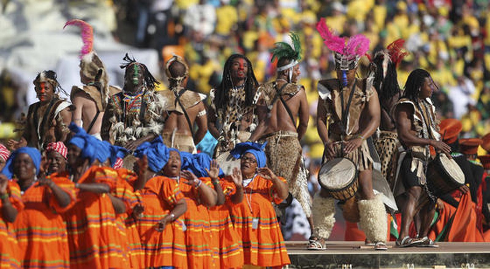 Una fiesta de música y color abre oficialmente el Mundial de Sudáfrica 2010.

Foto: Efe