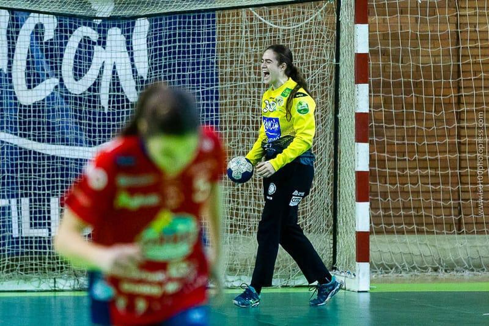 Marta Vidal, durante un partido.
