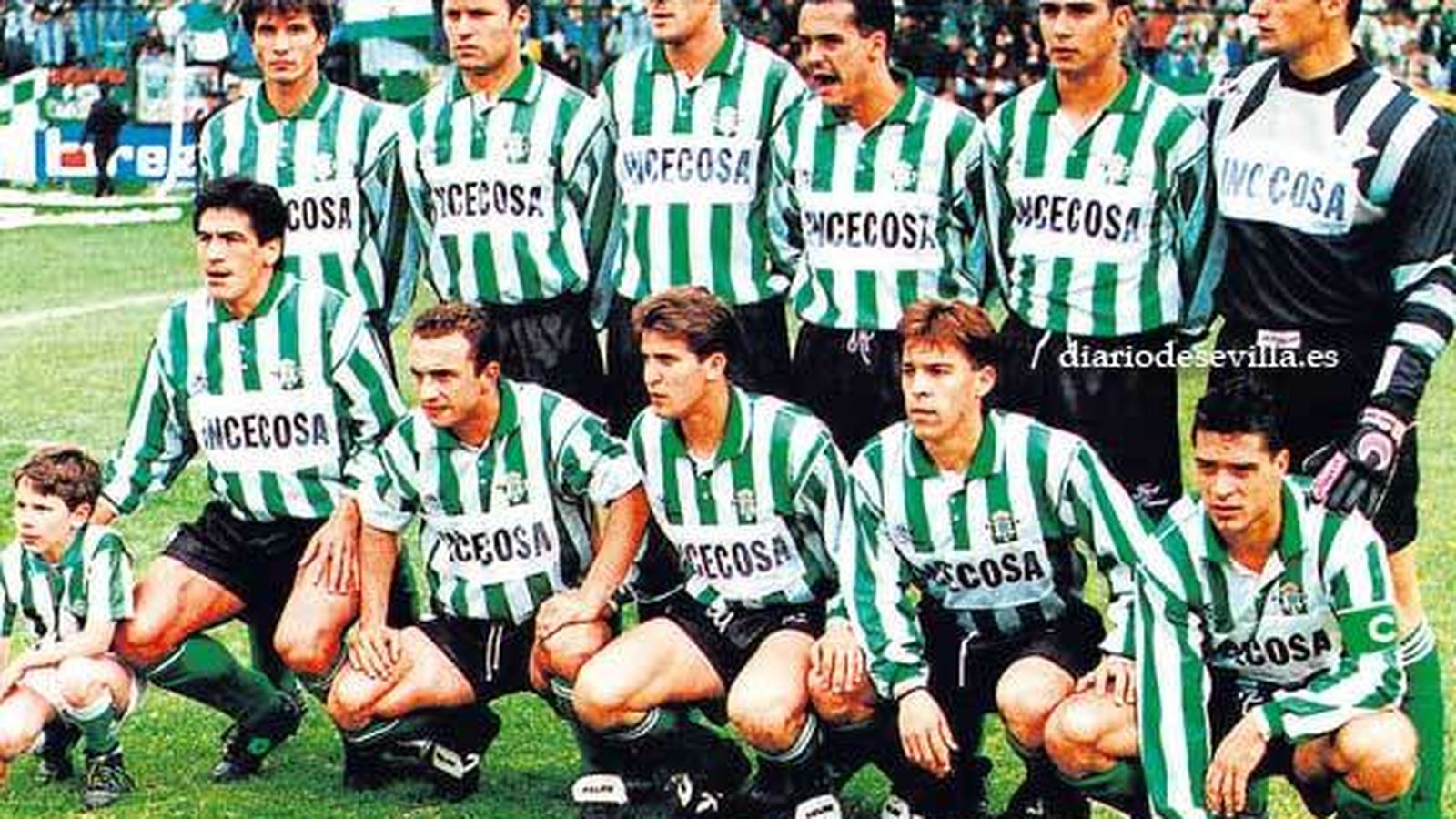 La alineación del Betis el día del ascenso en Burgos.