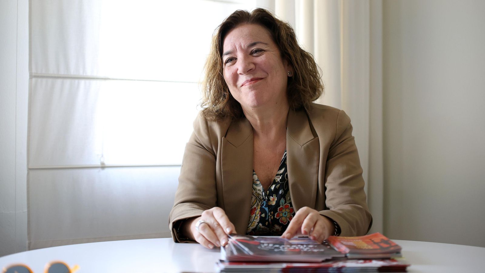Isamay Benavente, durante la entrevista. Isamay Benavente, durante la entrevista.