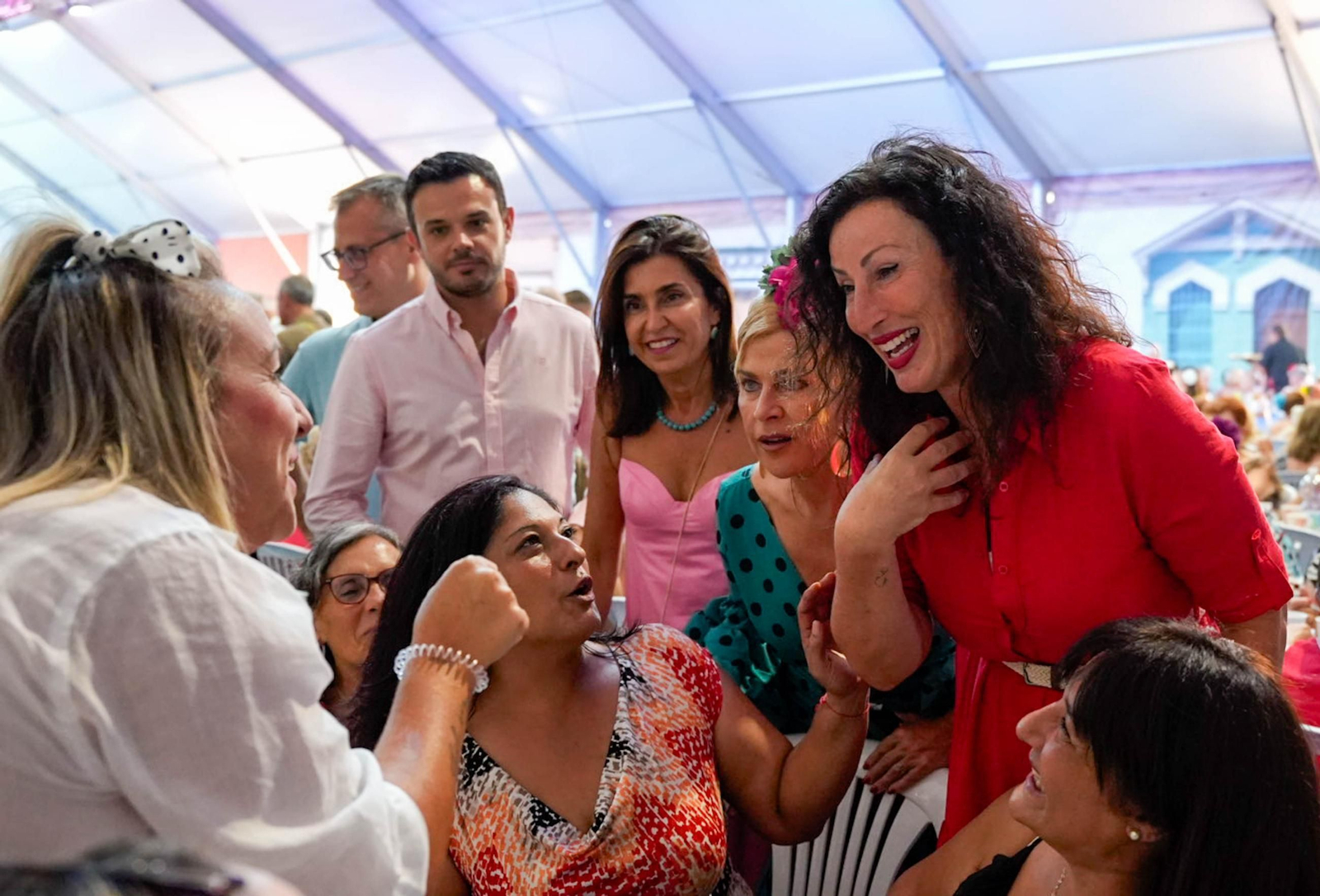 Las fotos de la comida de homenaje a la mujer en la Feria de Almería
