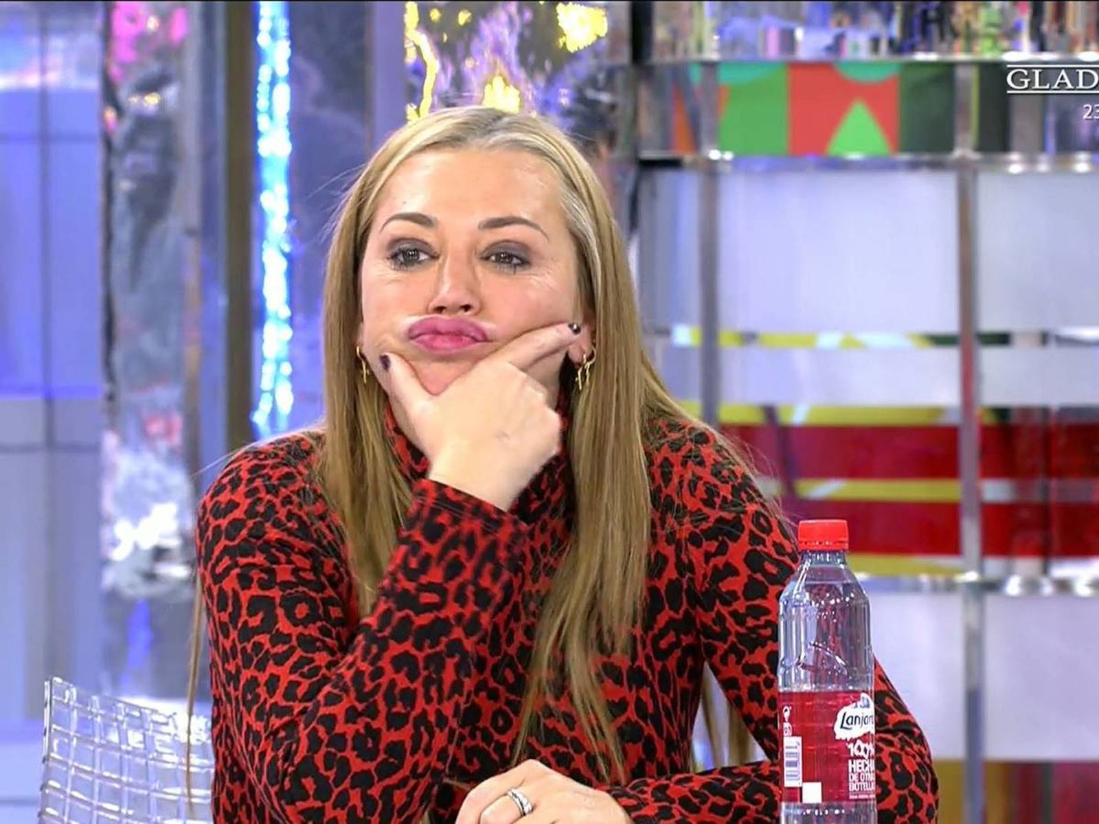 Belén Esteban, en el plató de 'Sálvame', programa en que trabaja como colaboradora habitual.