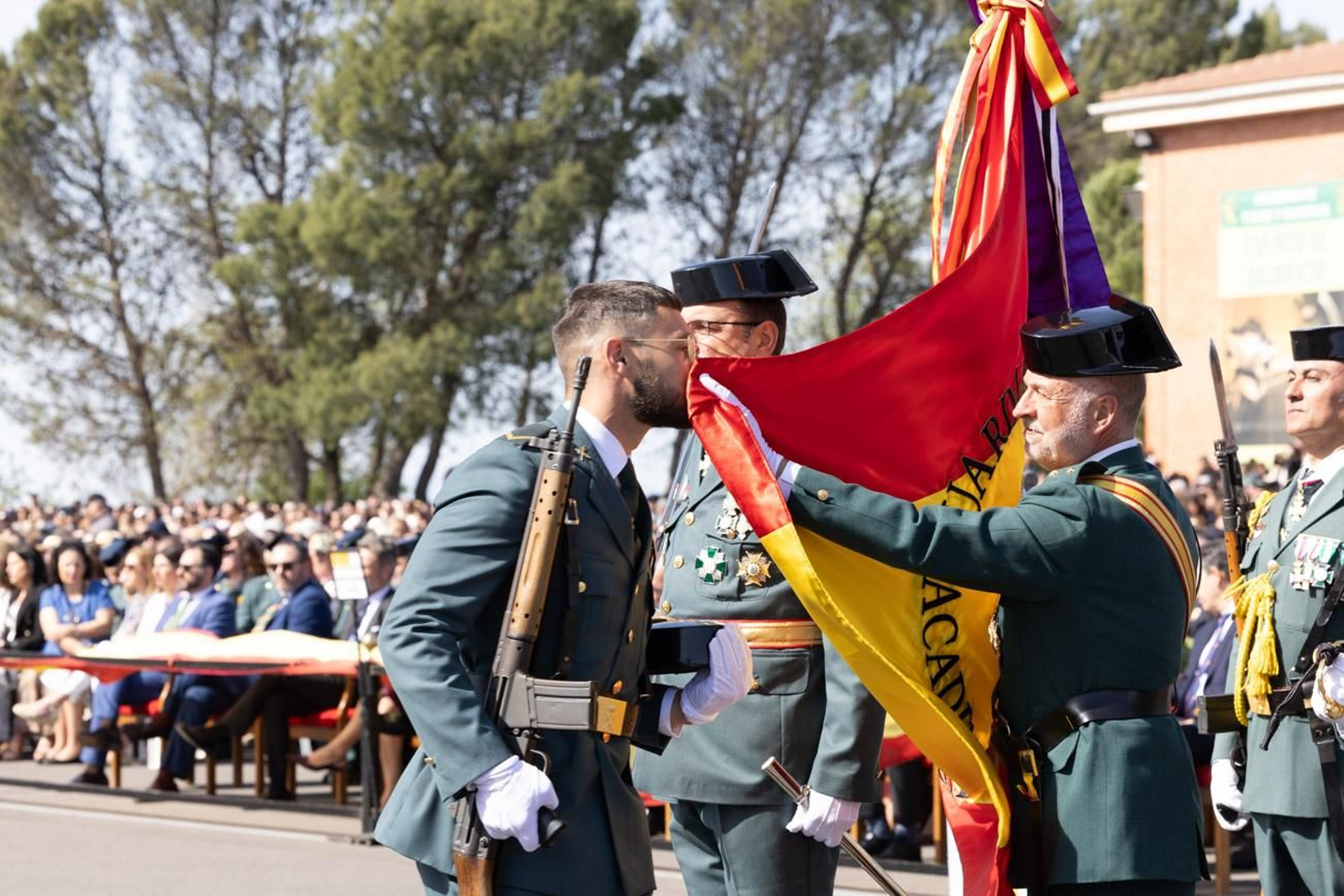Acto de jura de bandera de la 130ª promoción de guardias civiles de la Academia de Baeza