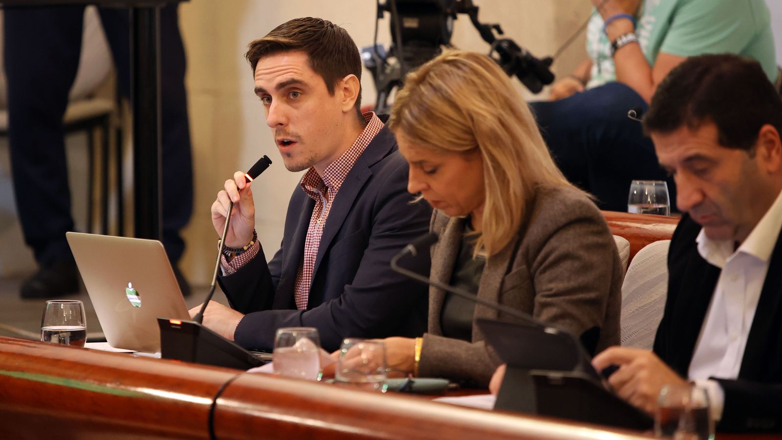 Representantes del PP durante un pleno.