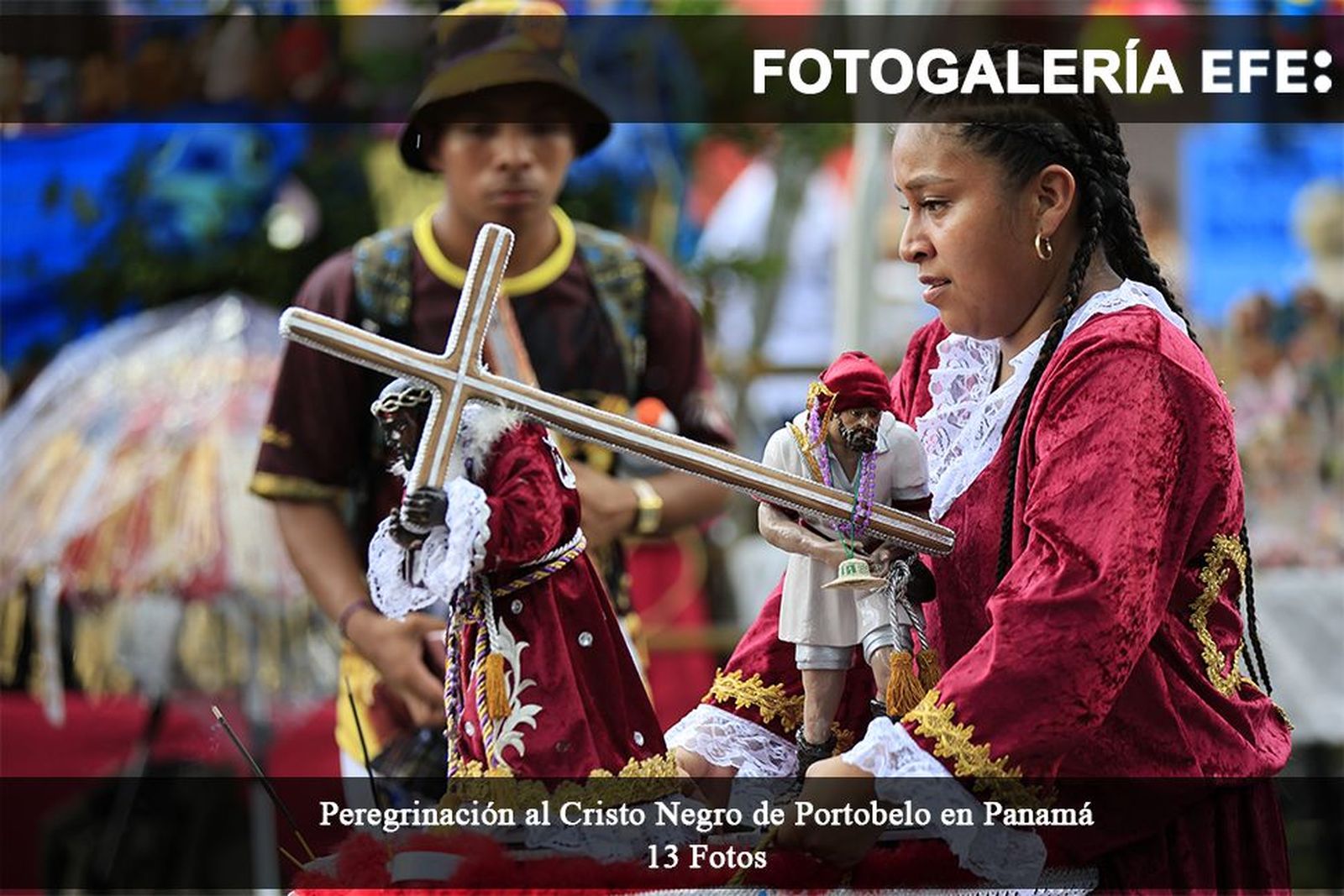 El Cristo Negro de Portobelo es venerado por sus milagros en Panamá
