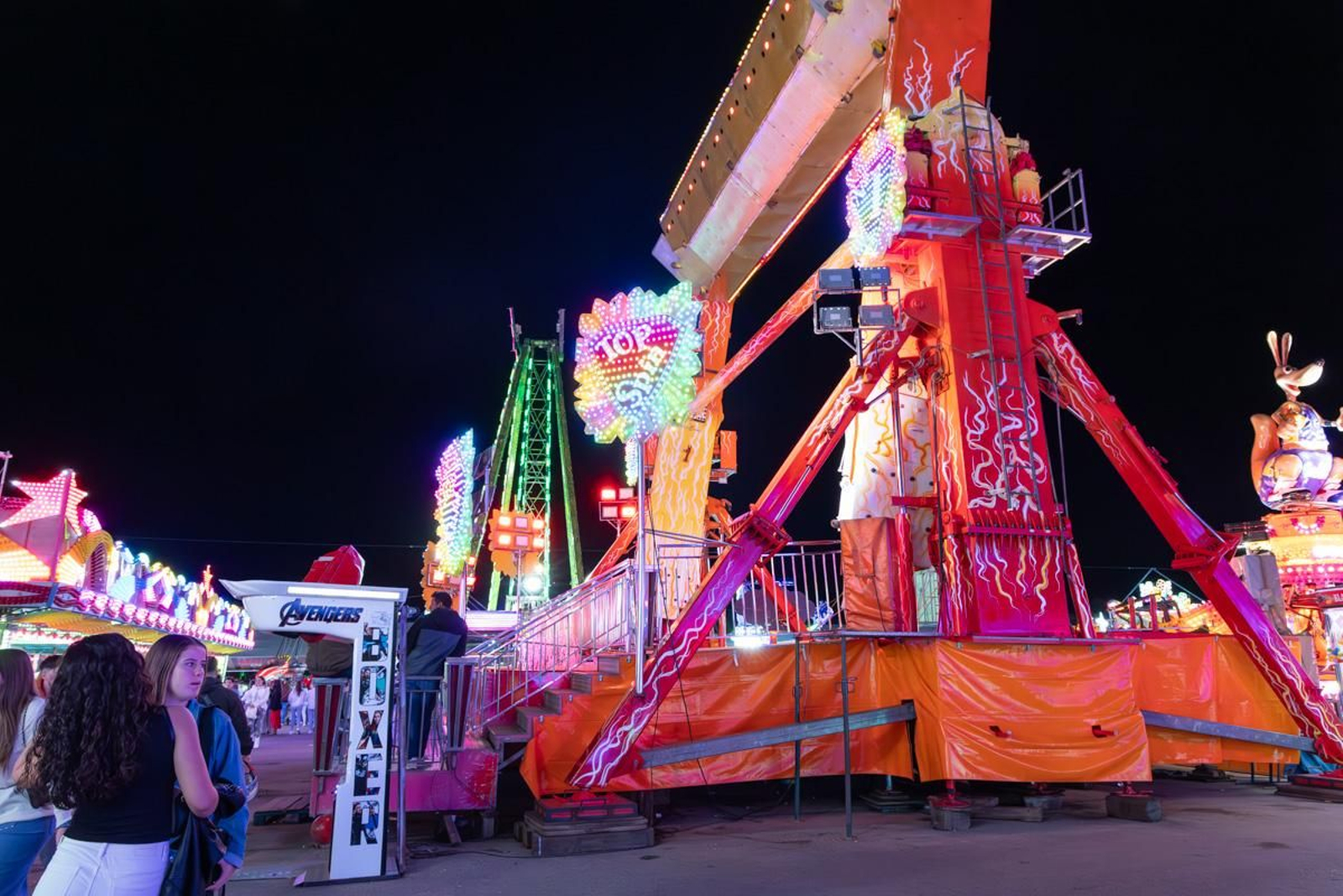 Feria de San Lucas por la noche, en imágenes