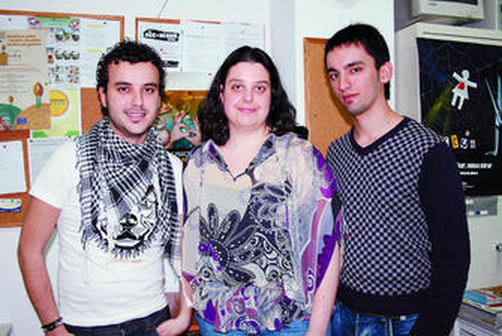 De izquierda a derecha: Ignacio, Yolanda y Juan Antonio.