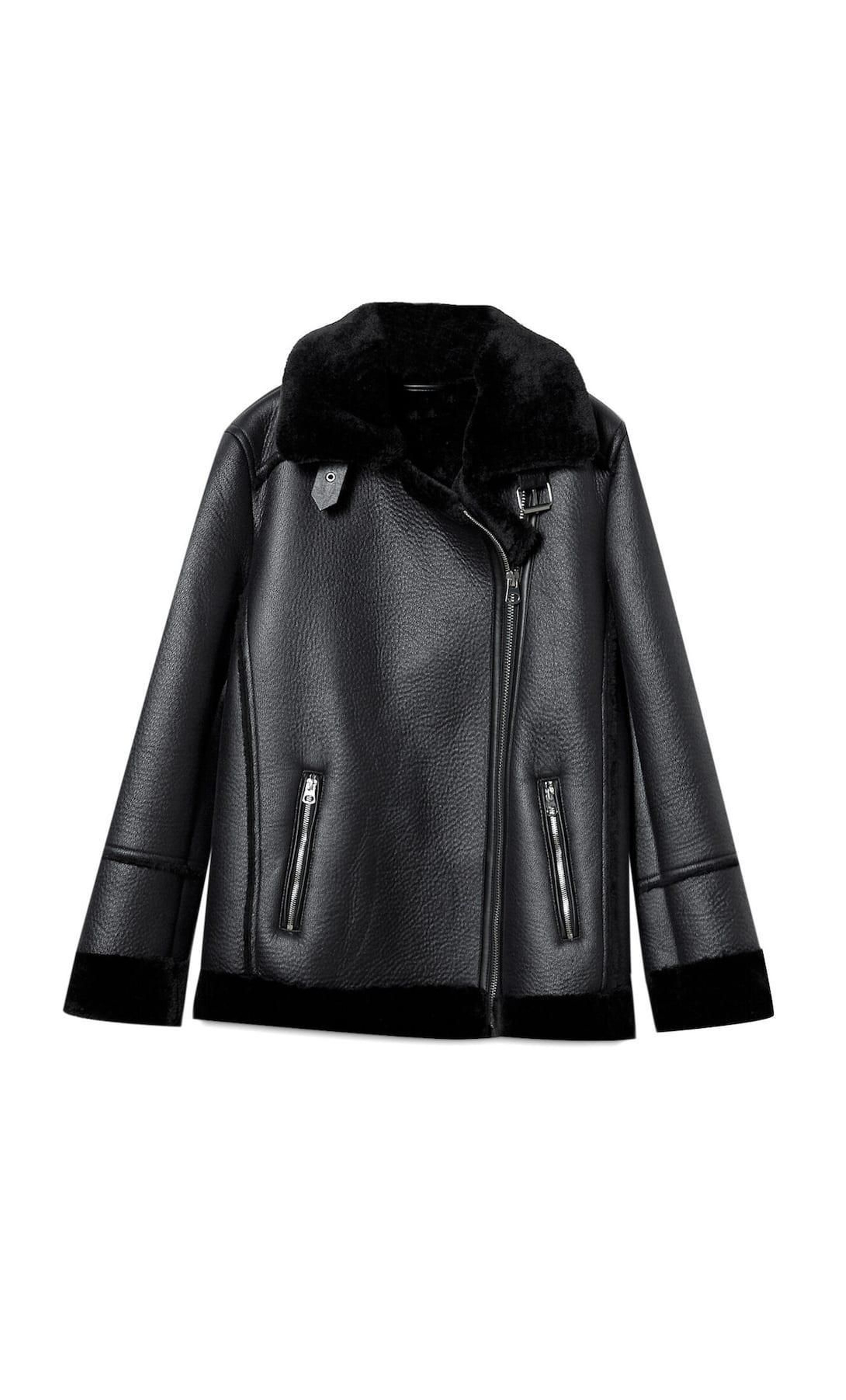 Cazadora de doble faz de Stradivarius.