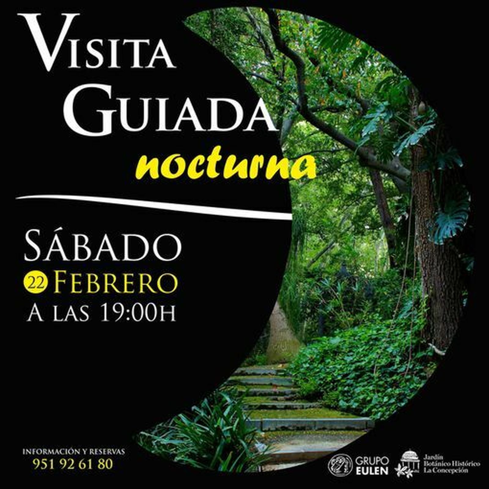 Visita nocturna guiada al Jardín Botánico.