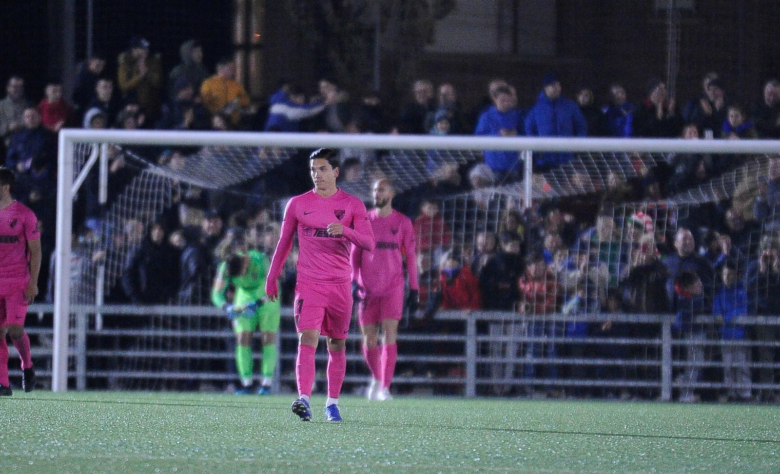 Renato Santos, tras un gol del Escobedo. Renato Santos, tras un gol del Escobedo.