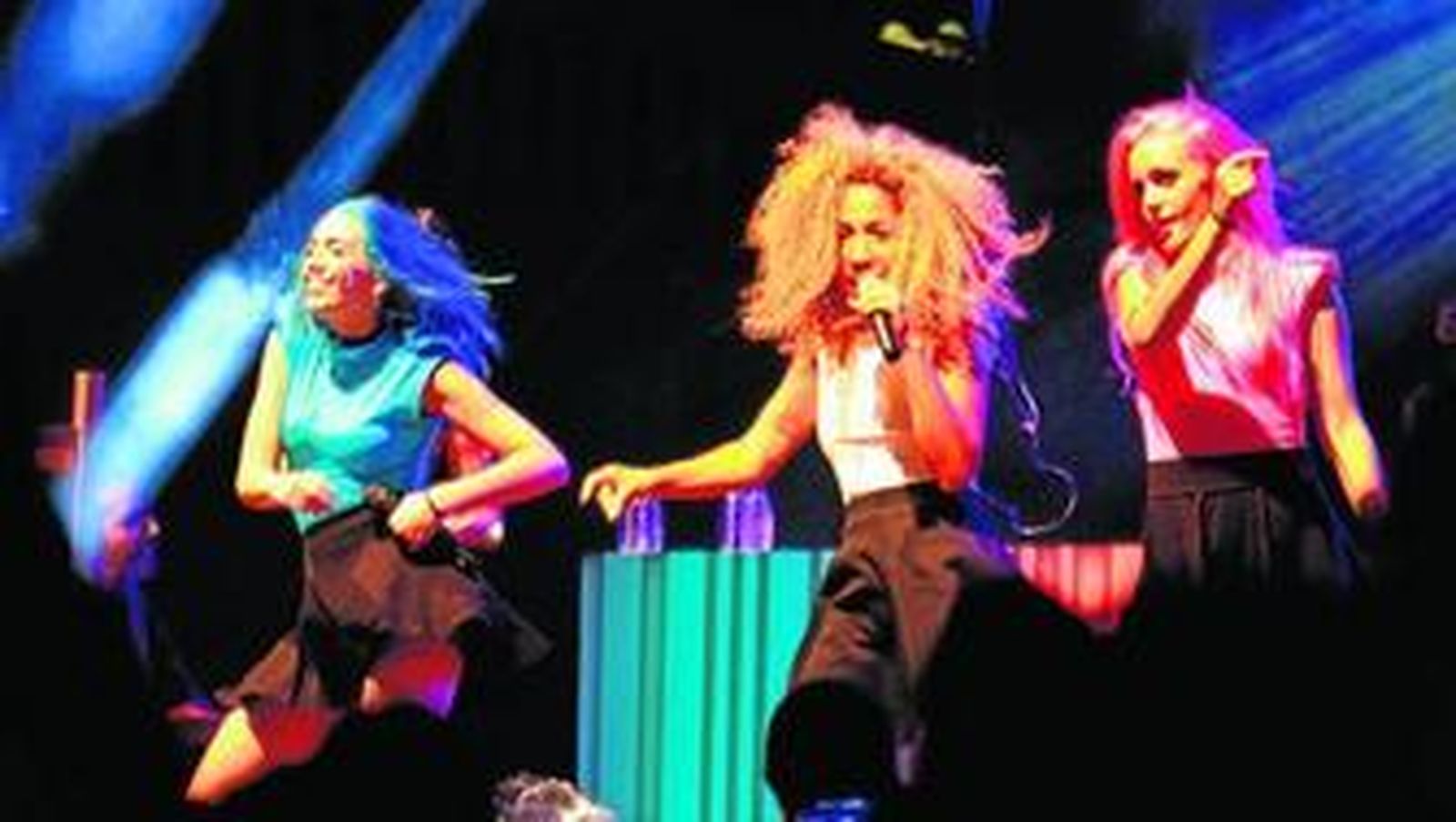 Sweet California durante su actuación ayer en el escenario de La Orden.