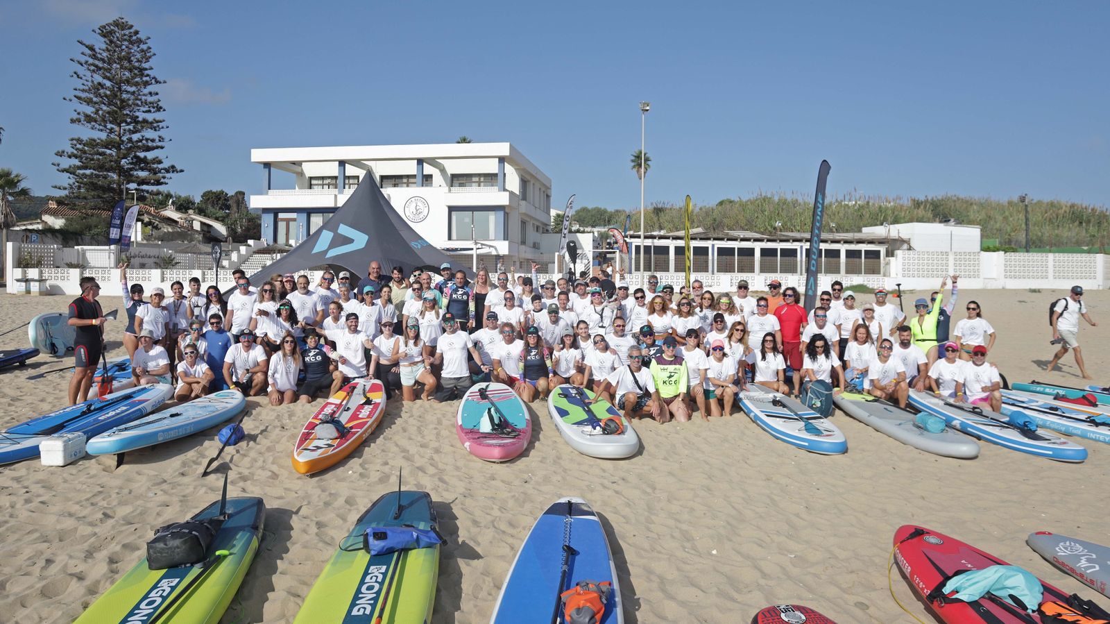 Fotos de la II concentración de paddel surf en la playa de Getares