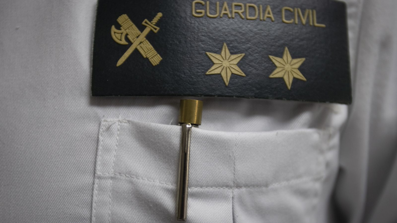 Detalle de la bata del teniente Evaristo Jiménez.