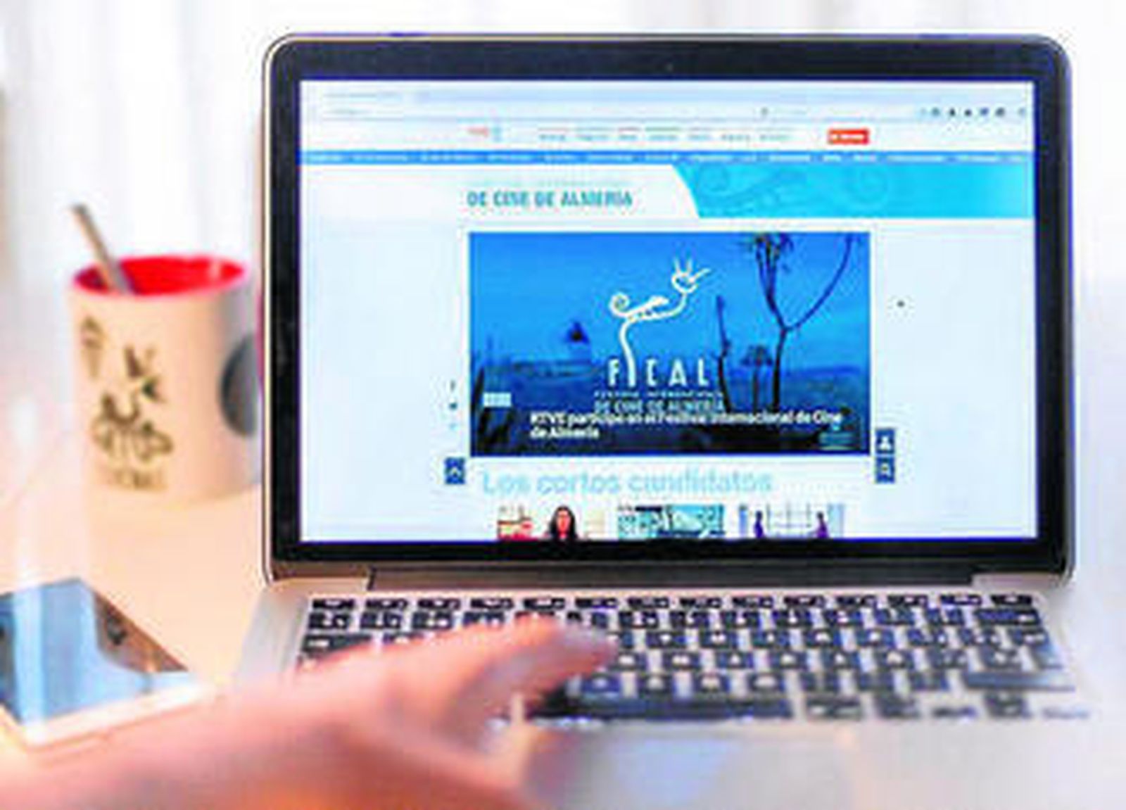 Pagina donde se anuncia la colaboración de RTVE en el Festival.