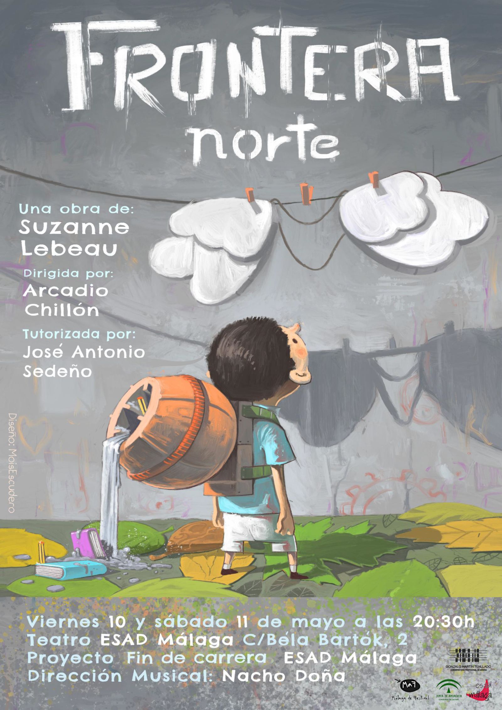 Cartel de la obra 'Frontera Norte'.