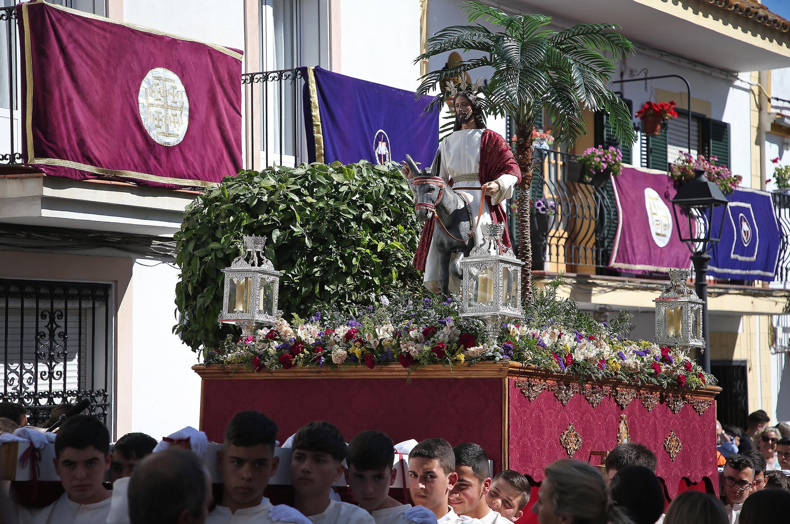 Fotos del Domingo de Ramos en San Roque: La Borriquita