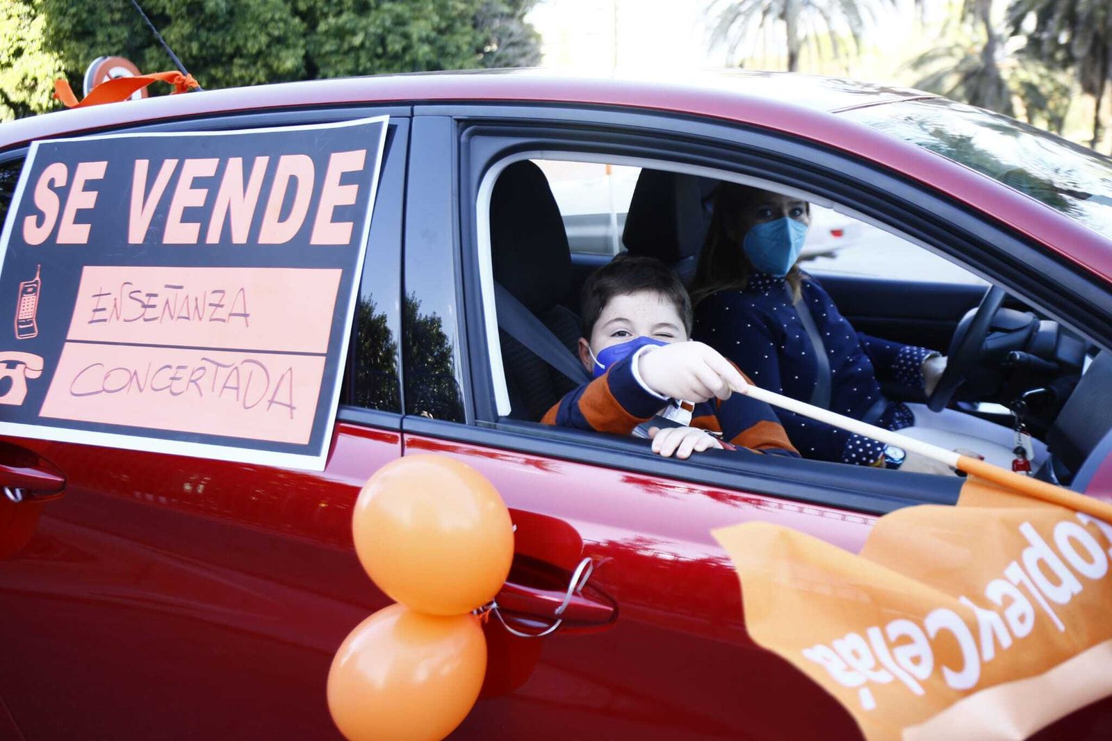 Fotos de la manifestación en Málaga contra la Ley Celaá