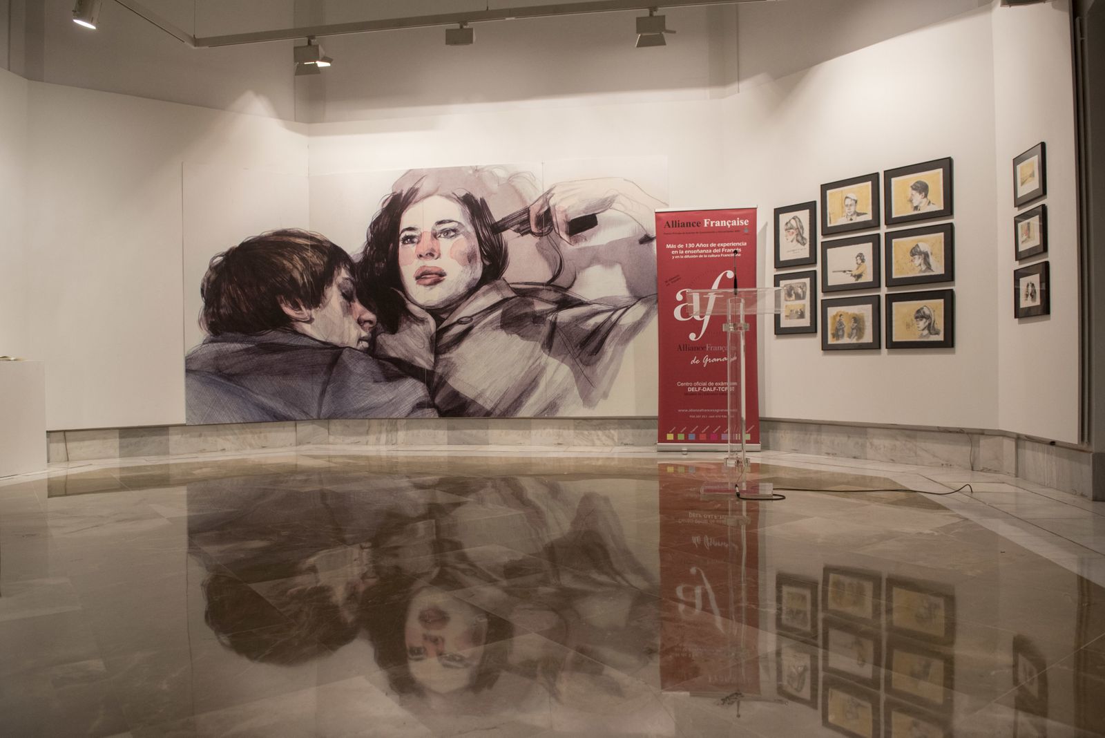 Paula Bonet inaugura su exposición sobre Truffaut en Granada