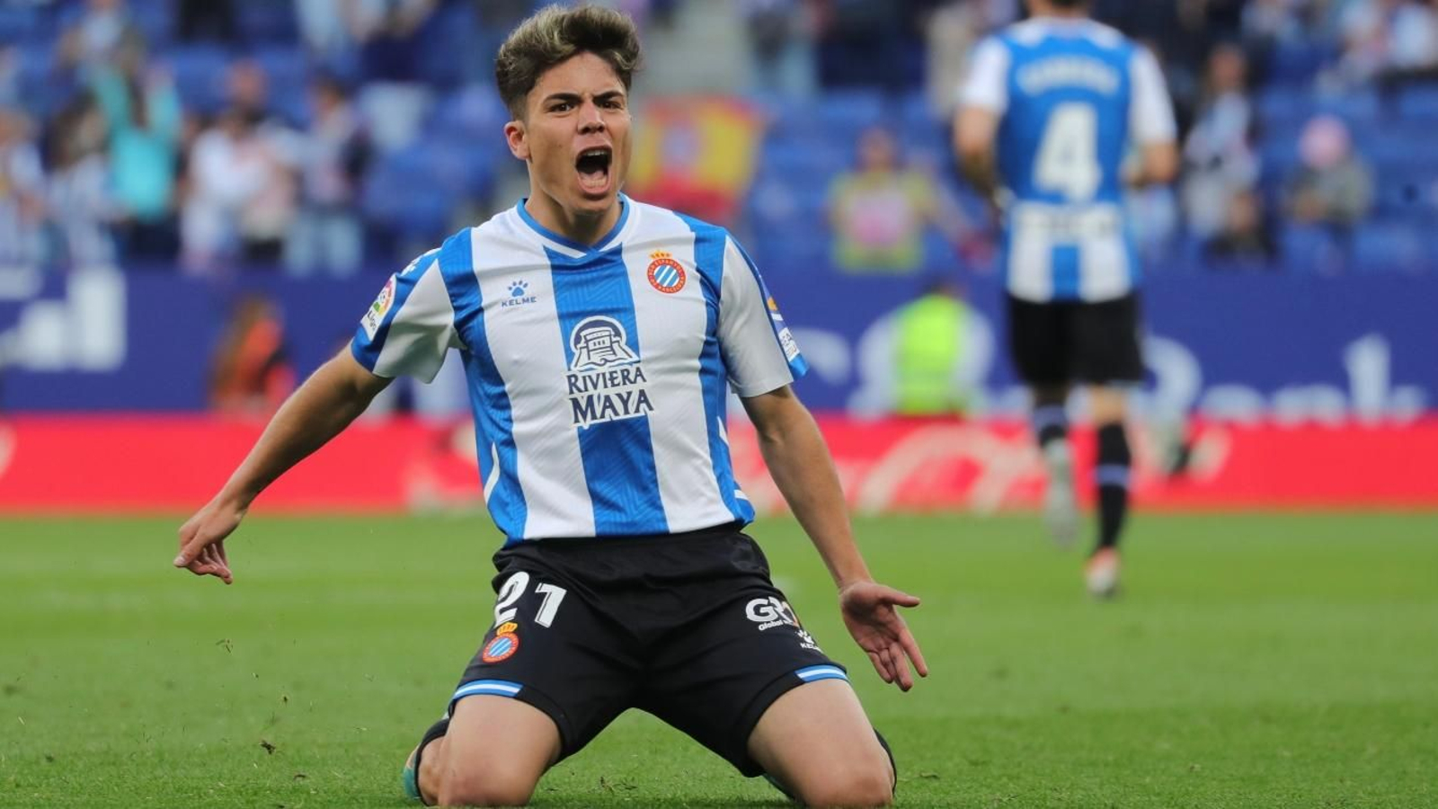 Nico Melamed celebra un gol en su etapa en el Espanyol. Nico Melamed celebra un gol en su etapa en el Espanyol.