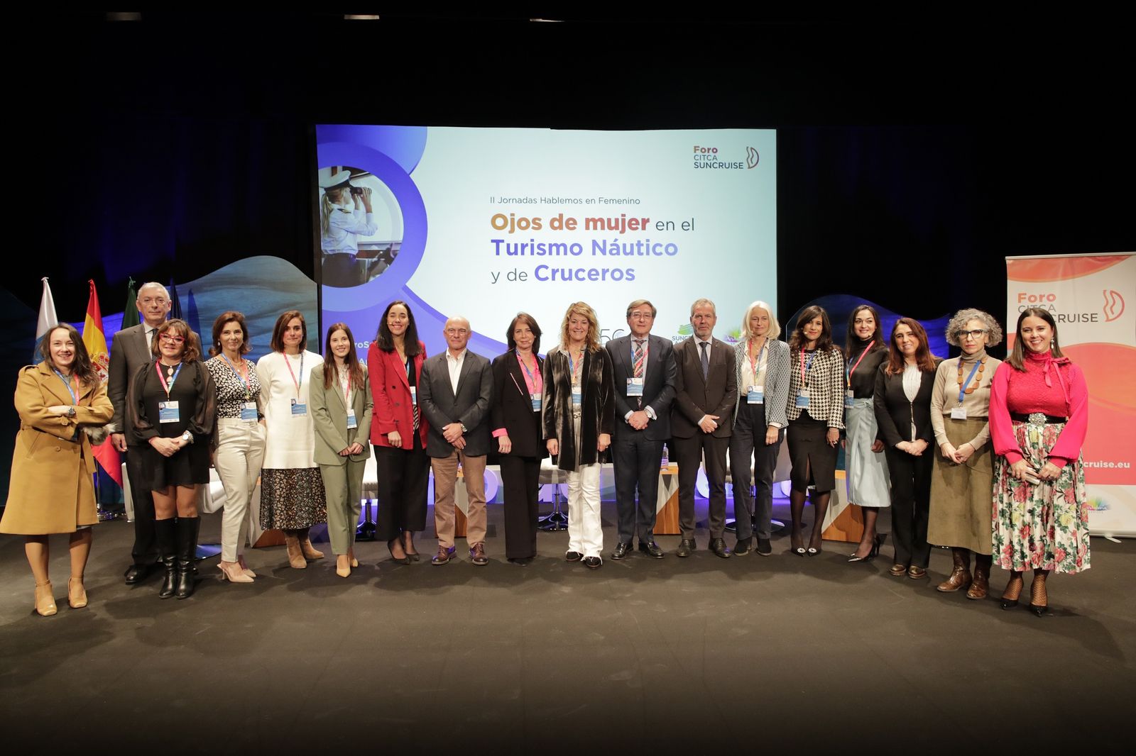 Representantes de los puertos andaluces en la jornada ‘Ojos de Mujer en el Turismo Náutico y de Cruceros’