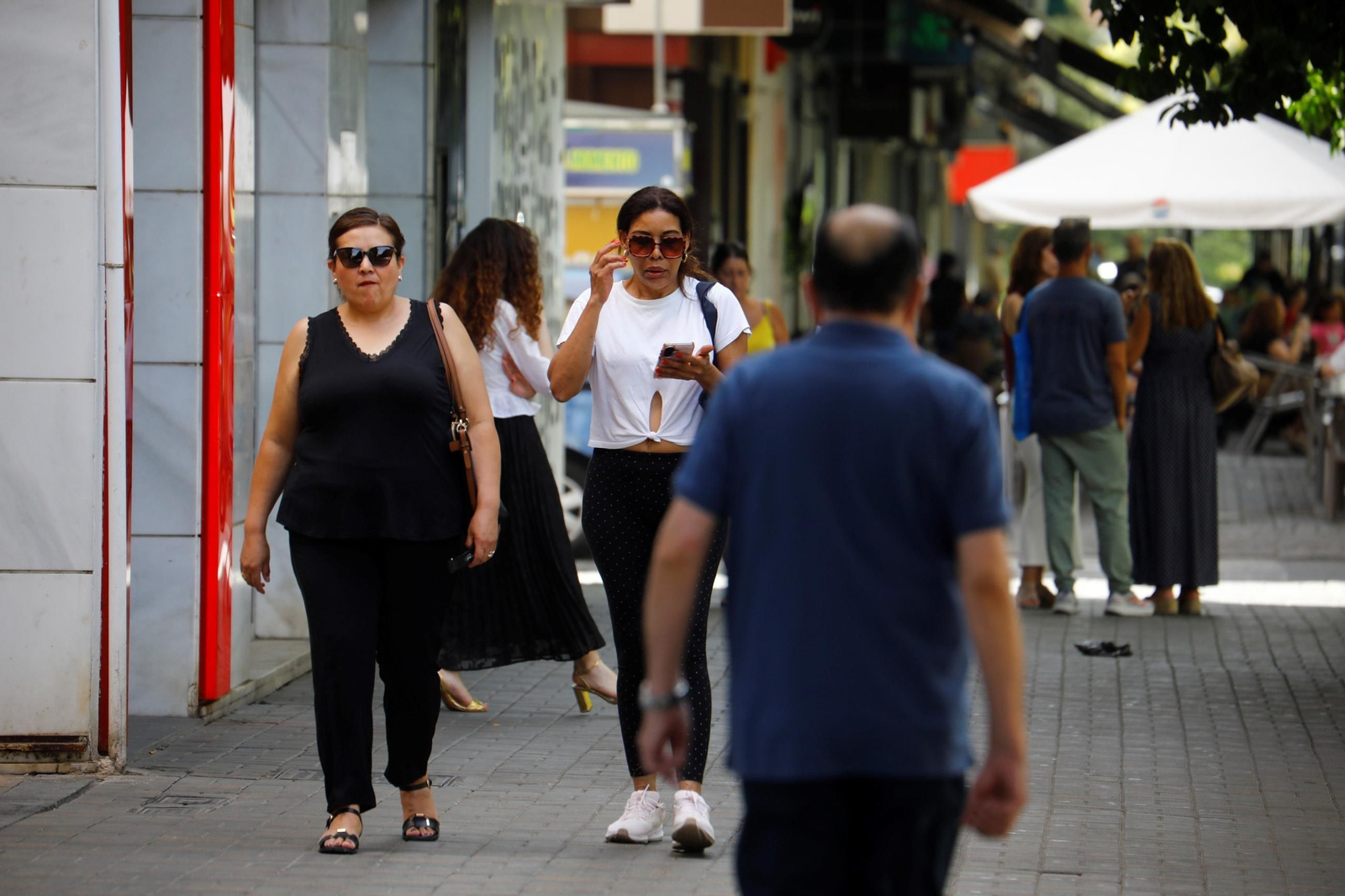 Ambiente en la avenida de Barcelona