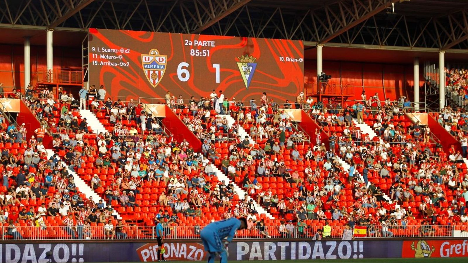 El Almería goleó al Cádiz en la última jornada del pasado curso.