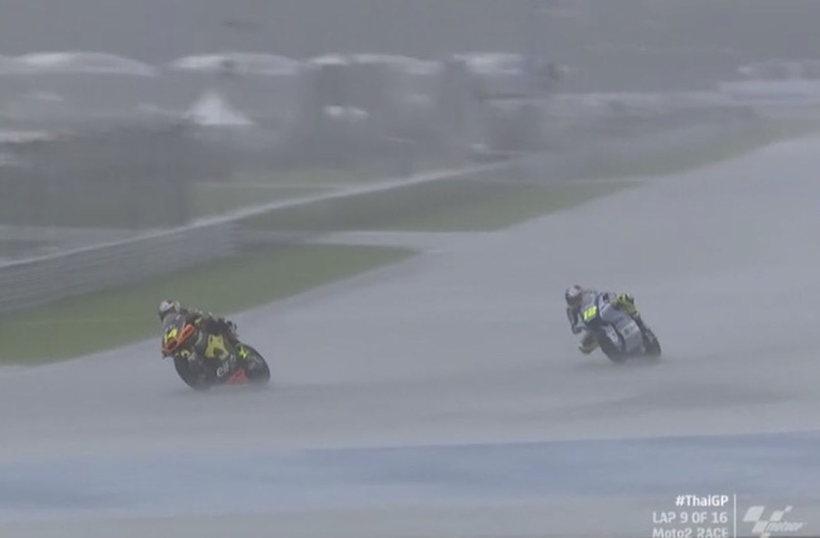 Arbolino, por delante de Salac justo antes de la bandera roja.