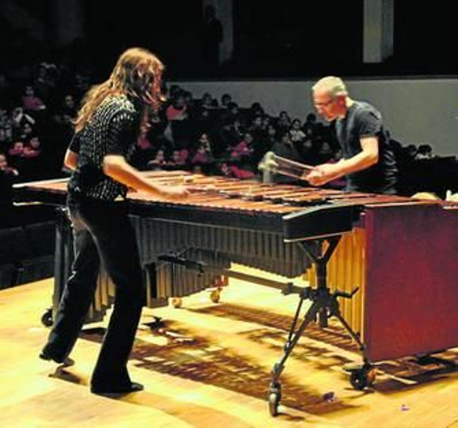 Un momento de la actuación de ayer.