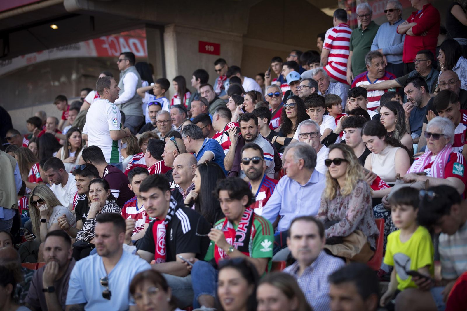 Encuéntrate en la grada de Los Cármenes en el partido del Granada CF-Elche