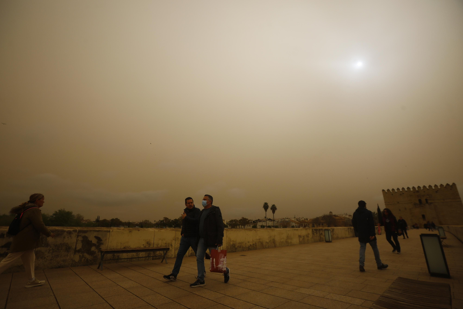 La calima llega a Córdoba, en imágenes